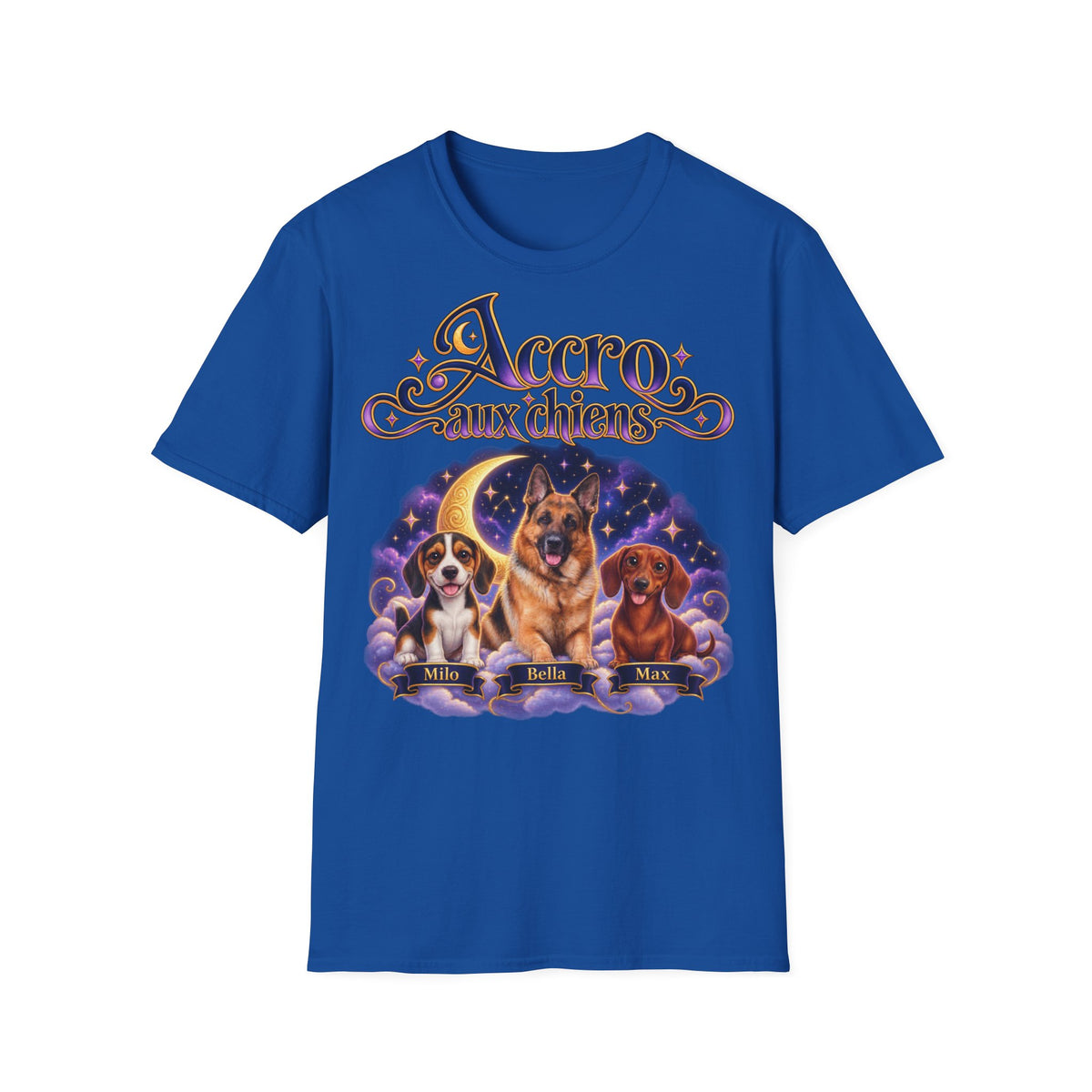 Tee shirt personnalisé – Accro aux chiens – photo 4
