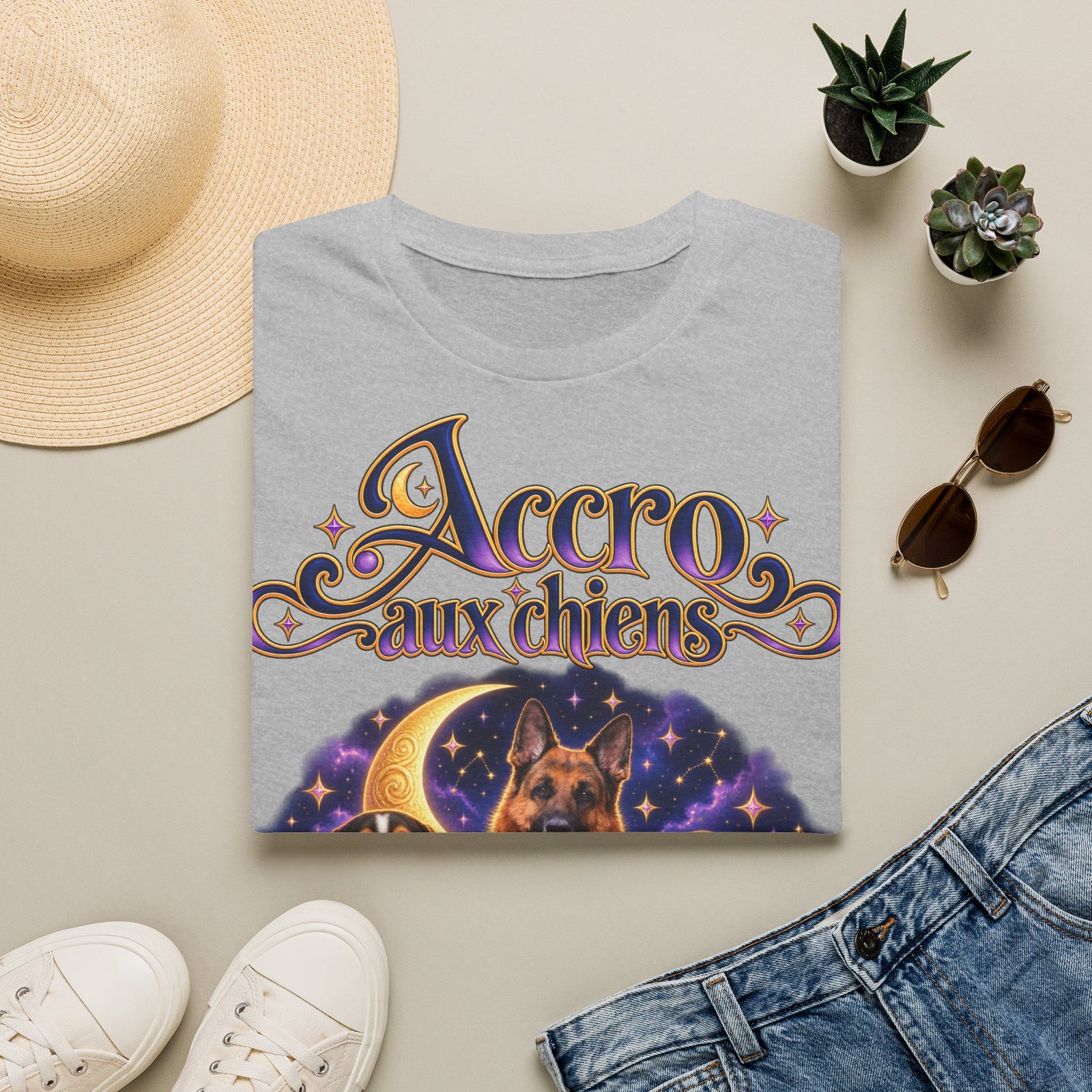 Tee shirt personnalisé – Accro aux chiens – photo 8