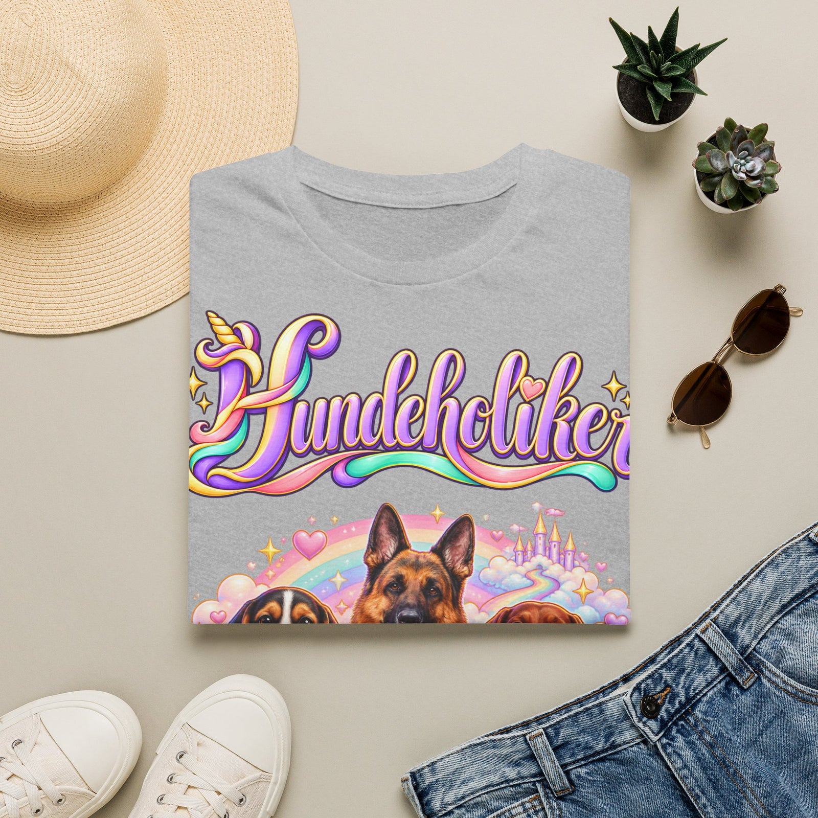 Personalisiertes T-Shirt mit Hunden – Hundeholiker Regenbogen – Foto 8