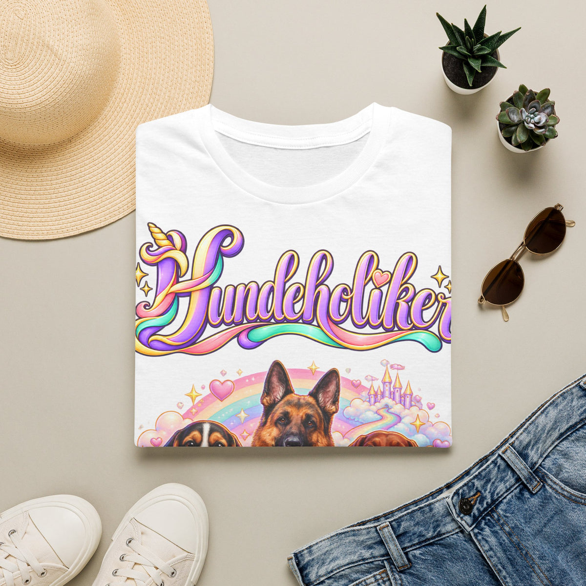 Personalisiertes T-Shirt mit Hunden – Hundeholiker Regenbogen – Foto 11