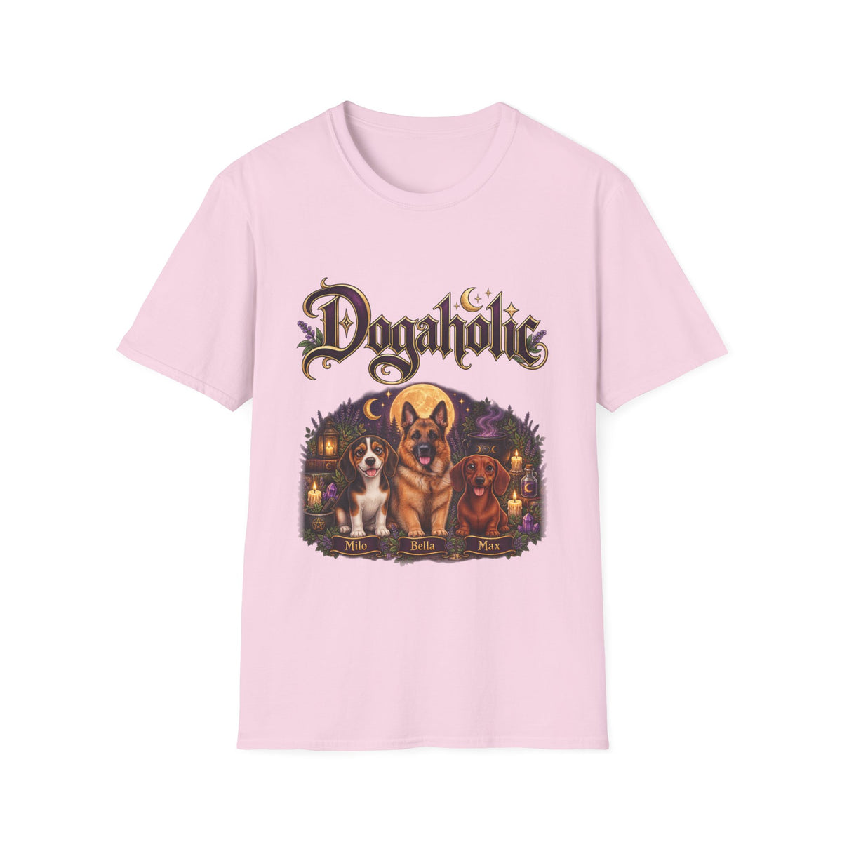Personalized Graphic Tee – Witchy Dogaholic – photo 19
