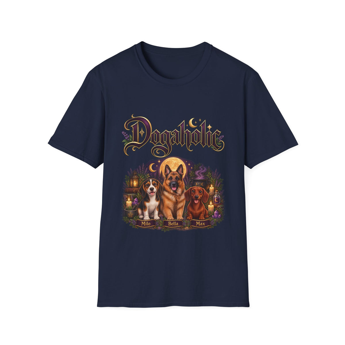 Personalized Graphic Tee – Witchy Dogaholic – photo 4