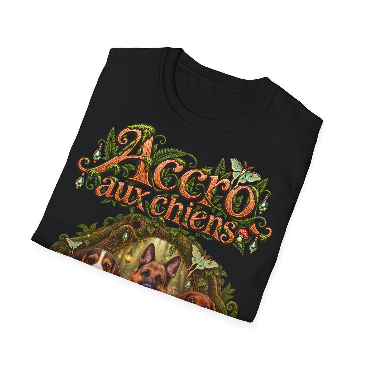 Tee shirt personnalisé – Chiens en forêt féerique – photo 15
