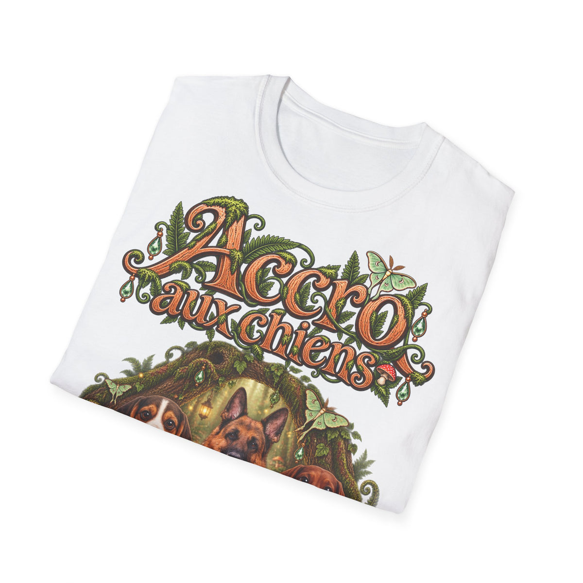 Tee shirt personnalisé – Chiens en forêt féerique – photo 12