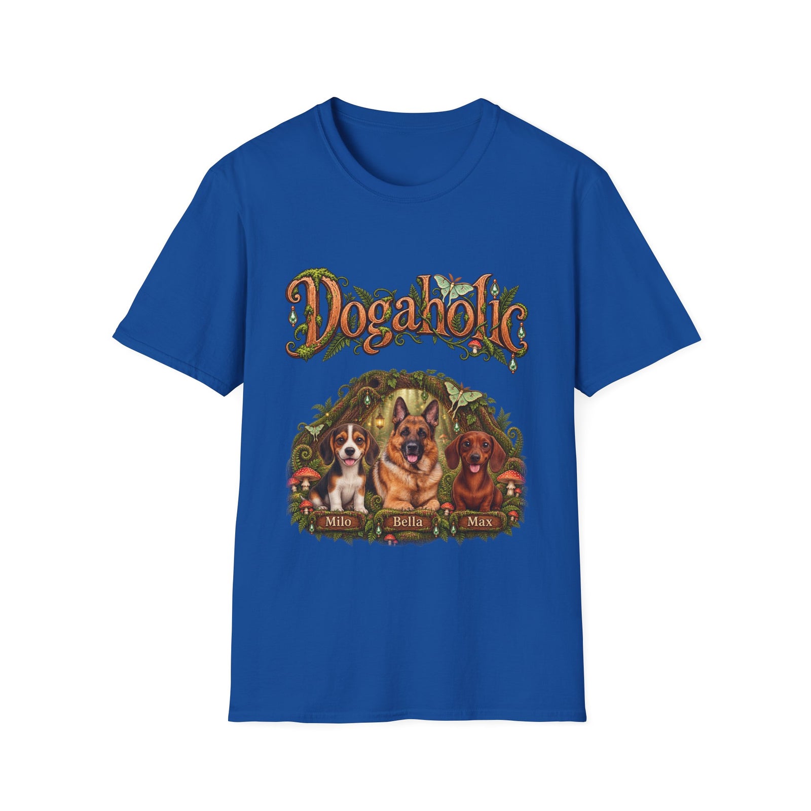 Personalized Graphic Tee – Dogaholic Enchanted Forest – photo 7