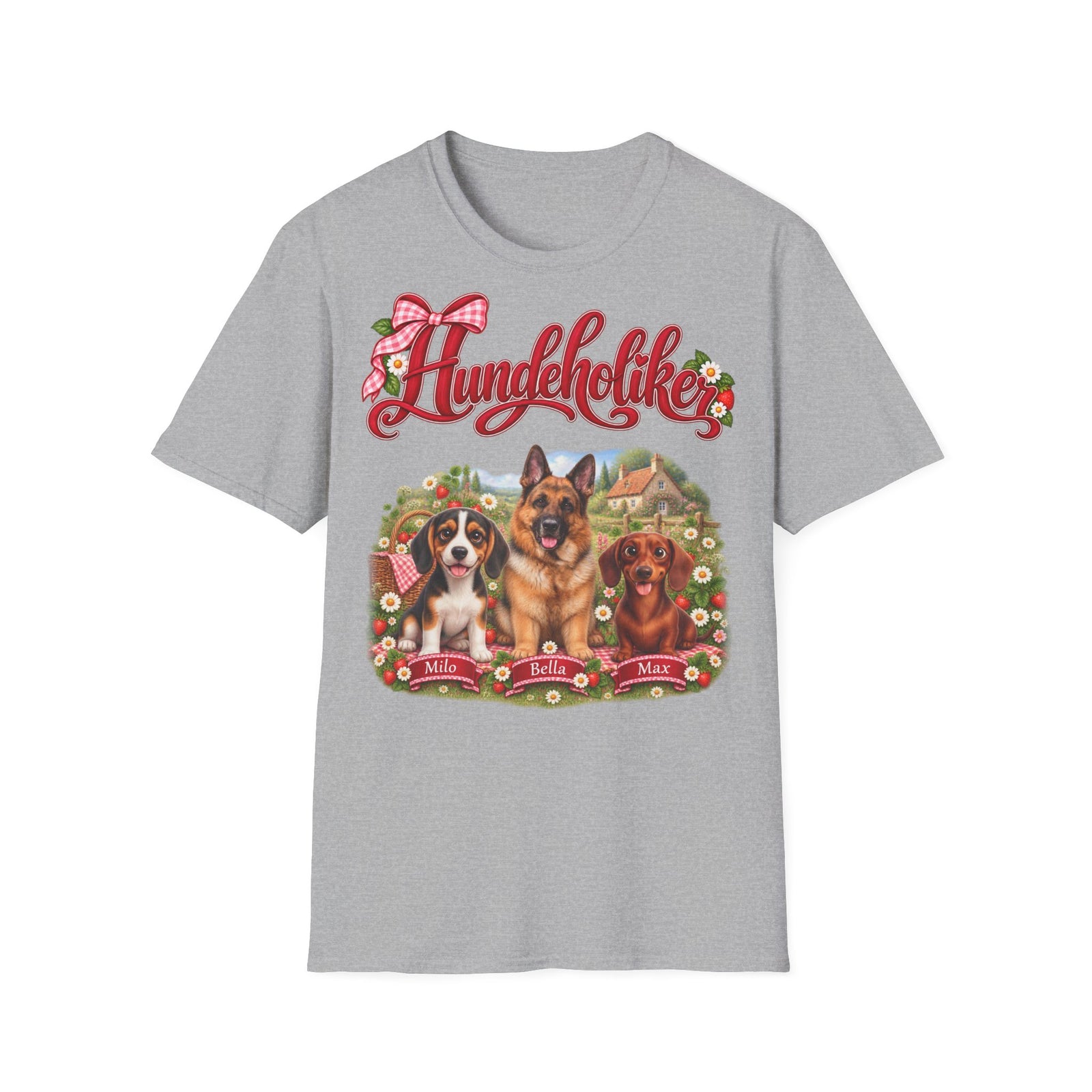 Personalisiertes T-Shirt mit Hunden – Hundeholiker Picknick – Foto 7