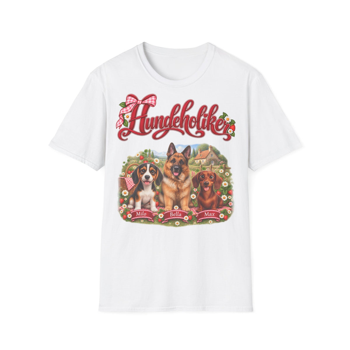 Personalisiertes T-Shirt mit Hunden – Hundeholiker Picknick – Foto 10