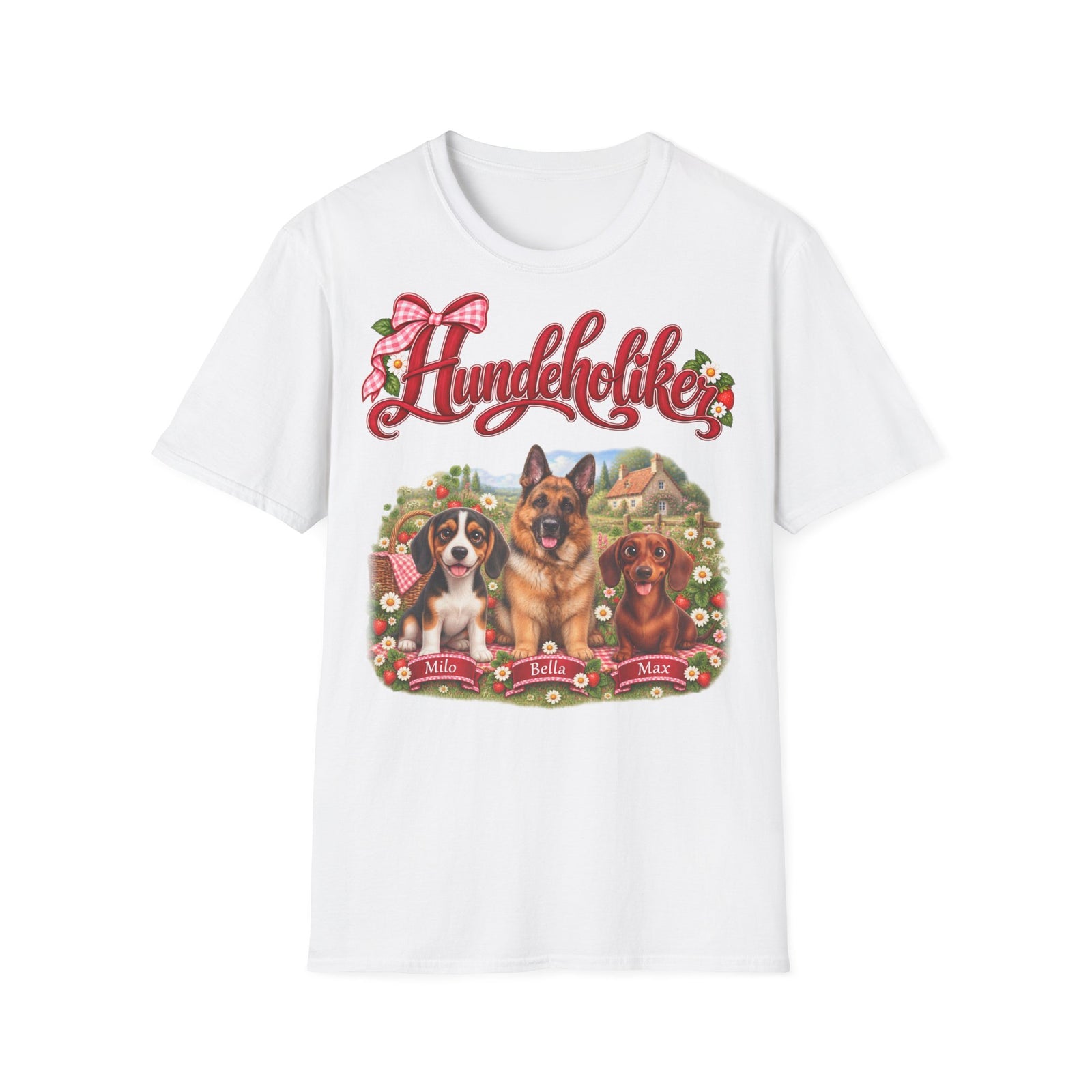 Personalisiertes T-Shirt mit Hunden – Hundeholiker Picknick – Foto 10