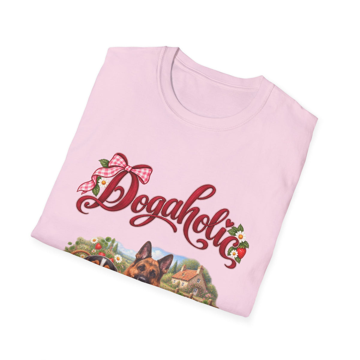 Personalized Graphic Tee – Dogaholic Strawberry Picnic – photo 21