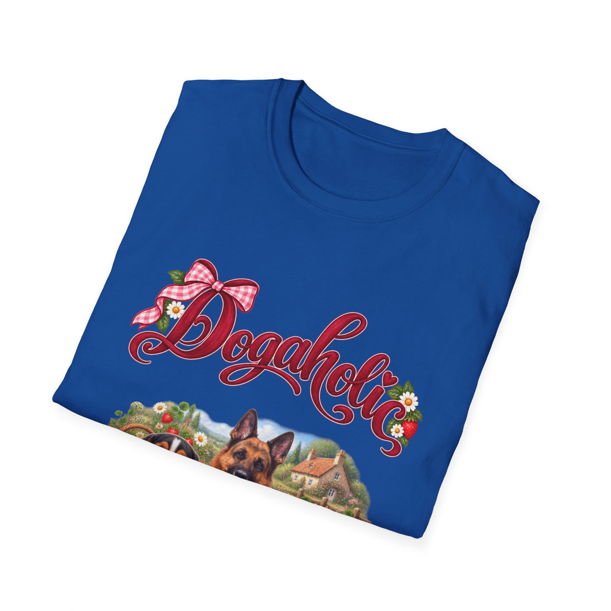 Personalized Graphic Tee – Dogaholic Strawberry Picnic – photo 9