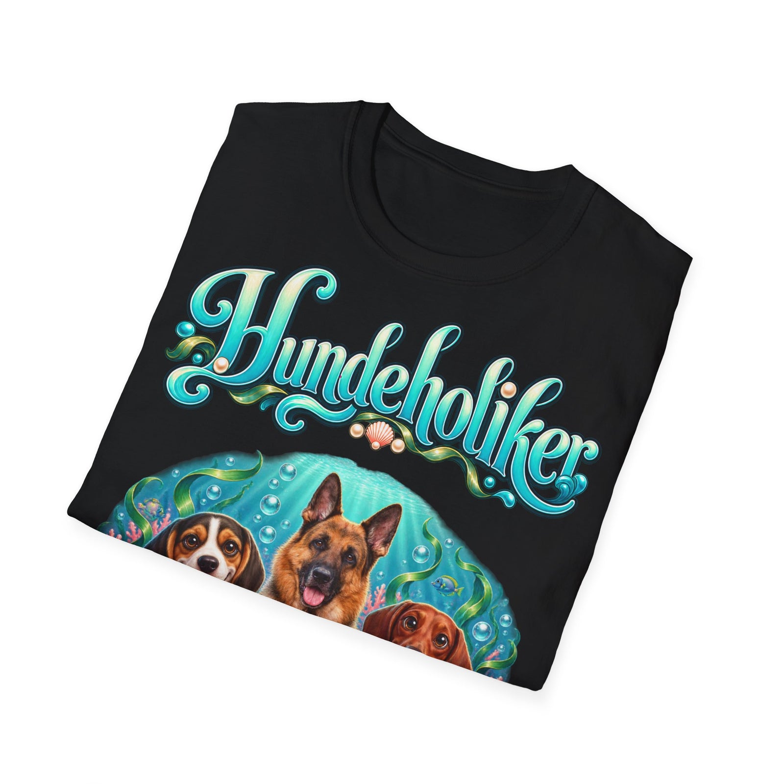 Personalisiertes T-Shirt mit Hunden – Hundeholiker Unterwasserwelt – Foto 15