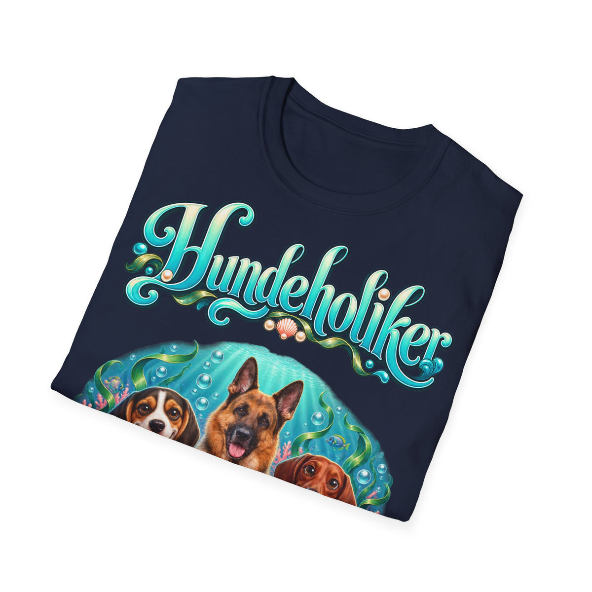 Personalisiertes T-Shirt mit Hunden – Hundeholiker Unterwasserwelt – Foto 3