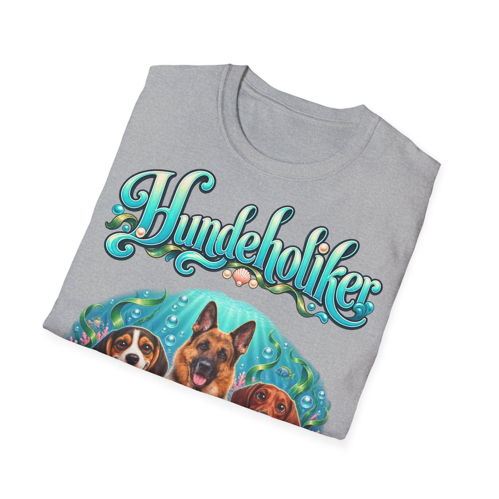 Personalisiertes T-Shirt mit Hunden – Hundeholiker Unterwasserwelt – Foto 9