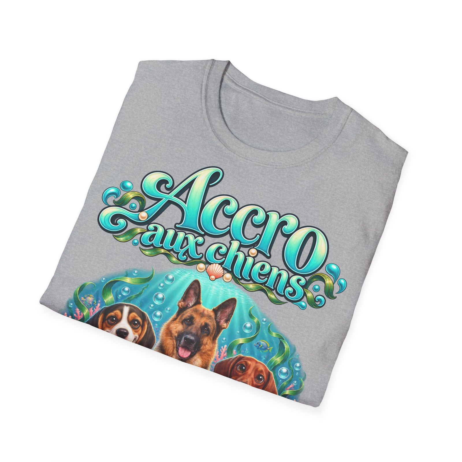 T-shirt perso personnalisé – Chiens dans l'océan – photo 9