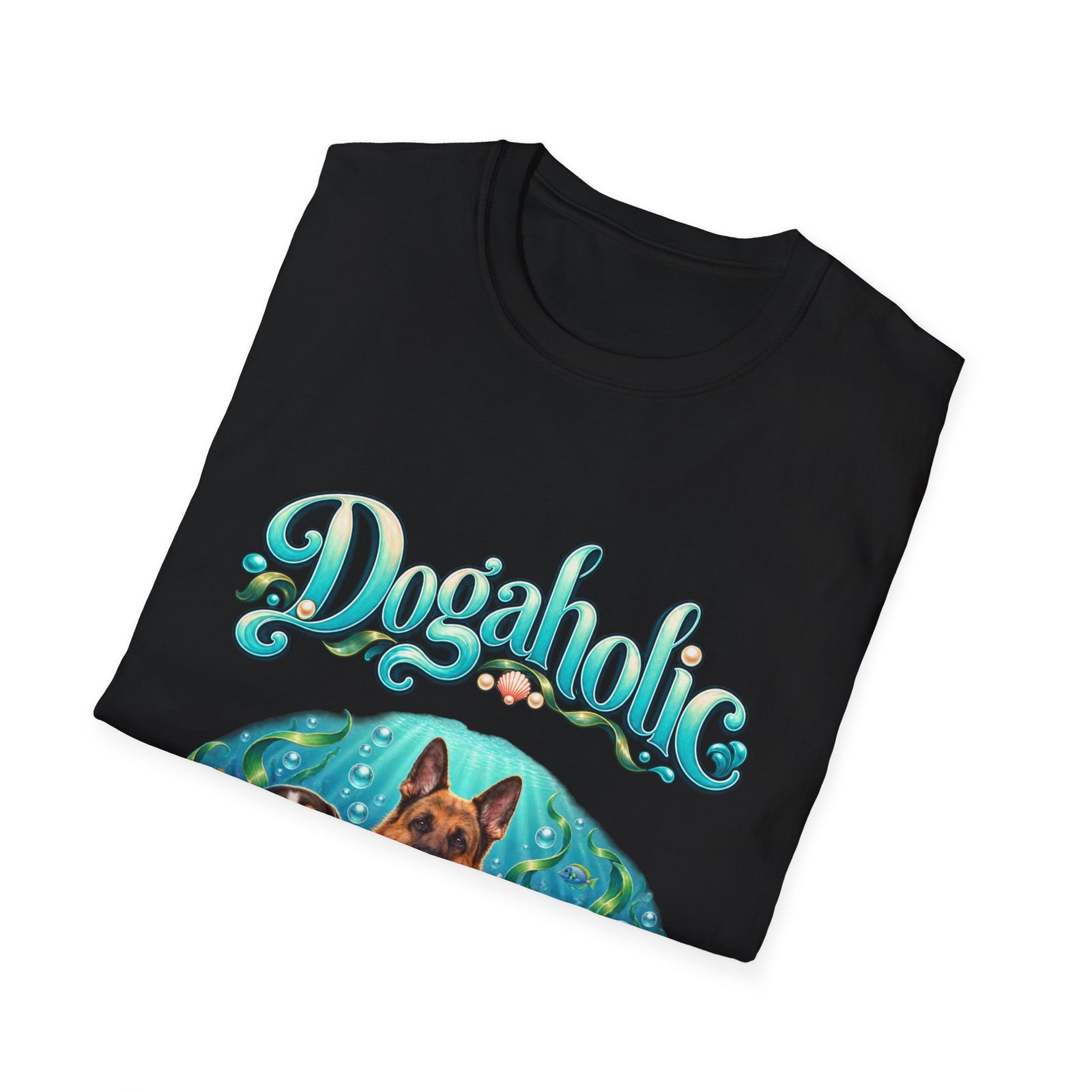 Personalized Graphic Tee – Dogaholic Mermaid Dogs – photo 18