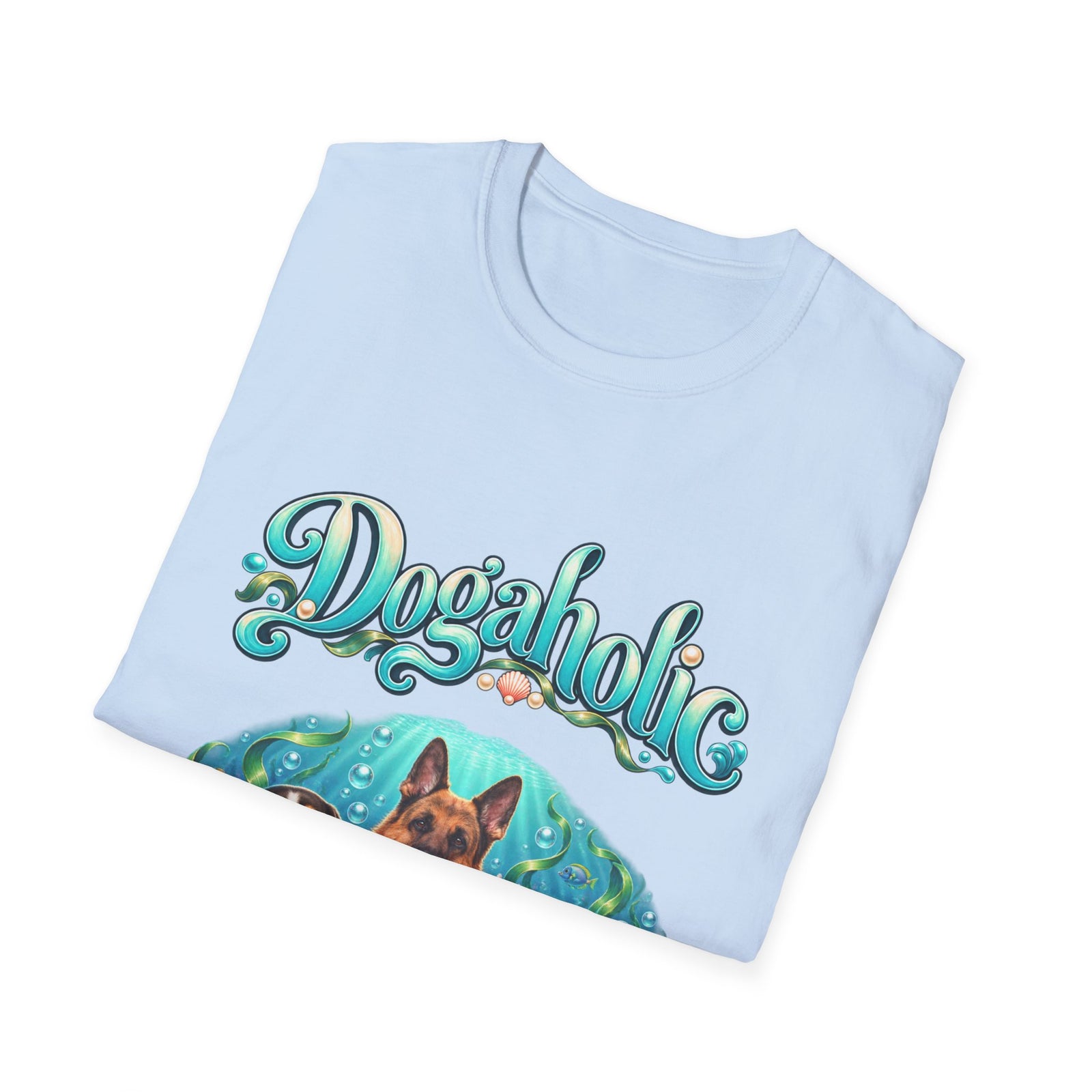 Personalized Graphic Tee – Dogaholic Mermaid Dogs – photo 3
