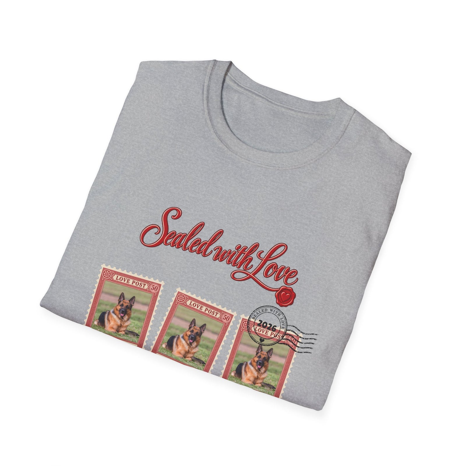 Personalized Graphic Tee – Sealed with Love Dog Stamps – photo 12