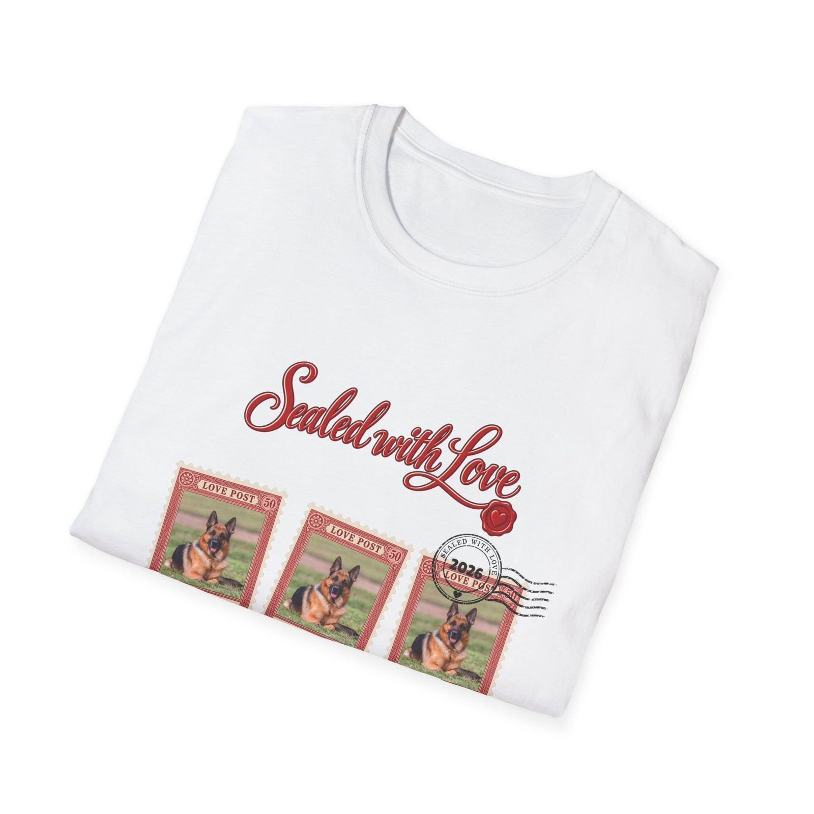 Personalized Graphic Tee – Sealed with Love Dog Stamps – photo 15