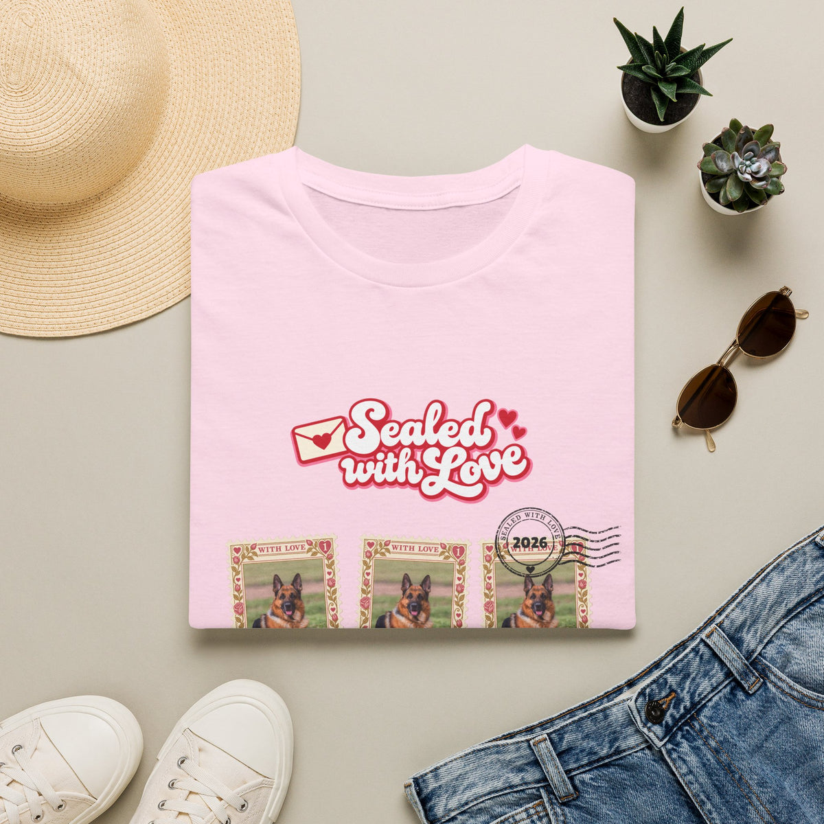 Personalized Graphic Tee – Sealed with Love Stamps – photo 20