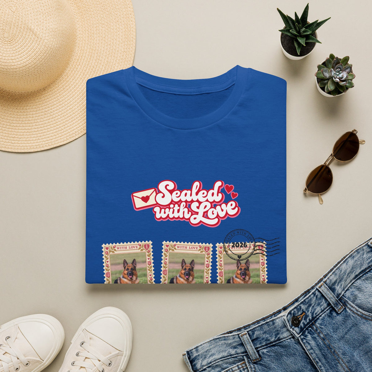 Personalized Graphic Tee – Sealed with Love Stamps – photo 8