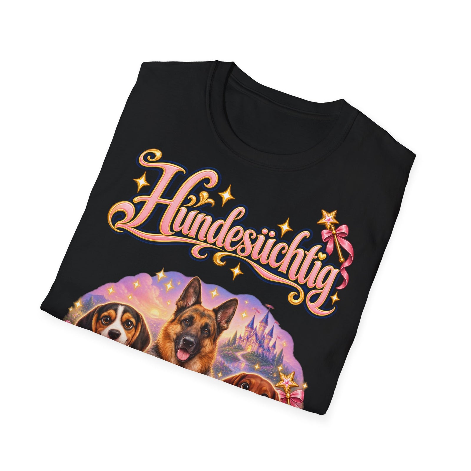 Personalisiertes T-Shirt mit Hunden – Hundesüchtig Märchenschloss – Foto 15