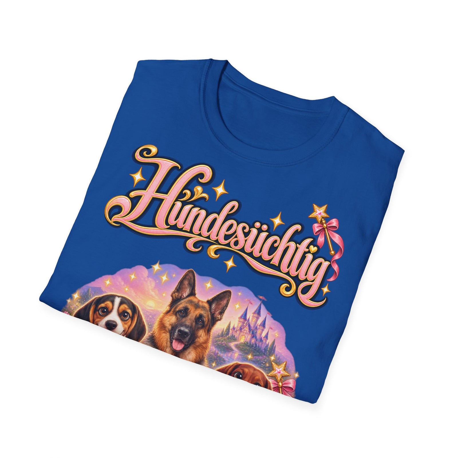 Personalisiertes T-Shirt mit Hunden – Hundesüchtig Märchenschloss – Foto 6