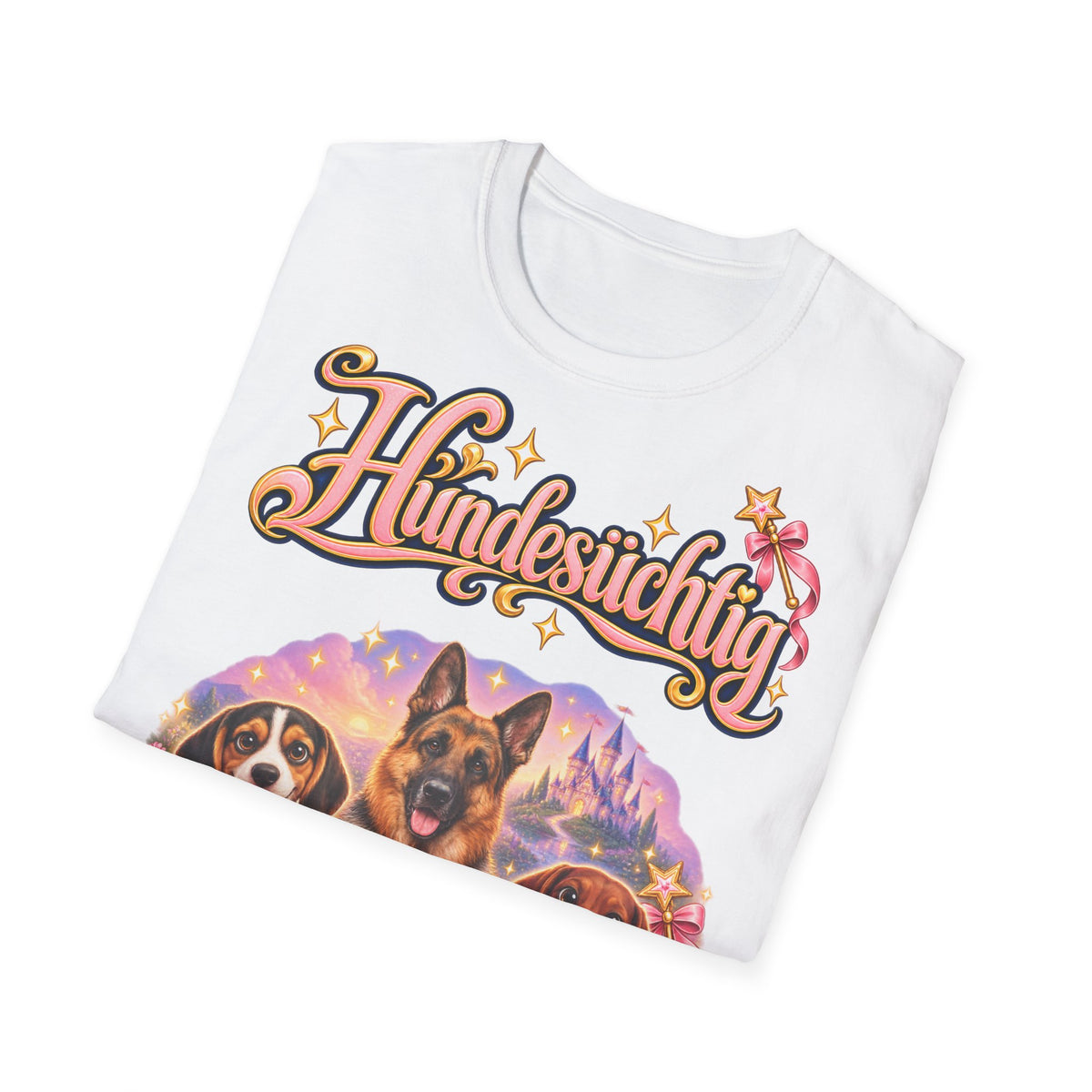 Personalisiertes T-Shirt mit Hunden – Hundesüchtig Märchenschloss – Foto 12