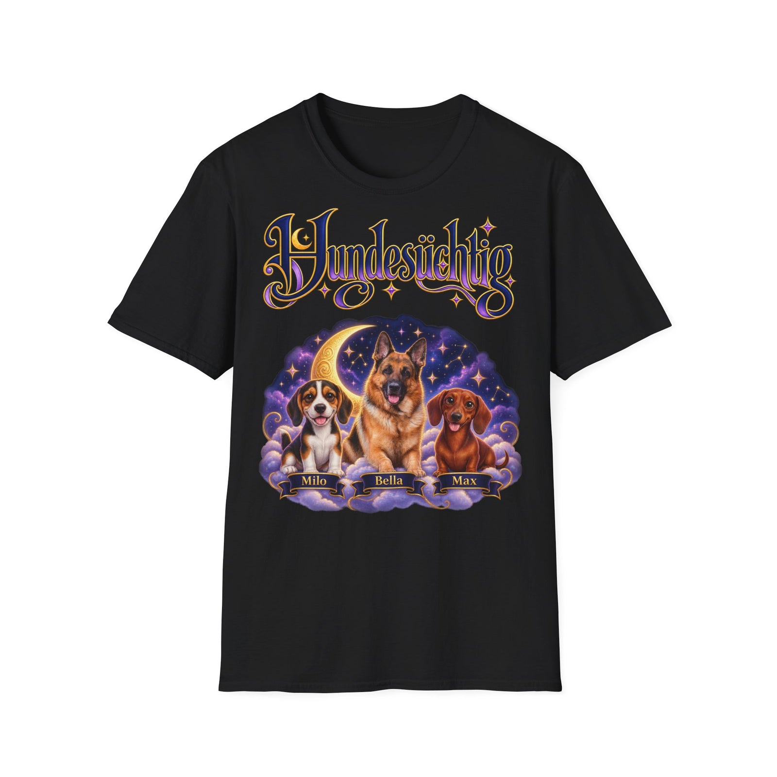 Personalisiertes T-Shirt mit Hunden – Hundesüchtig – Foto 13