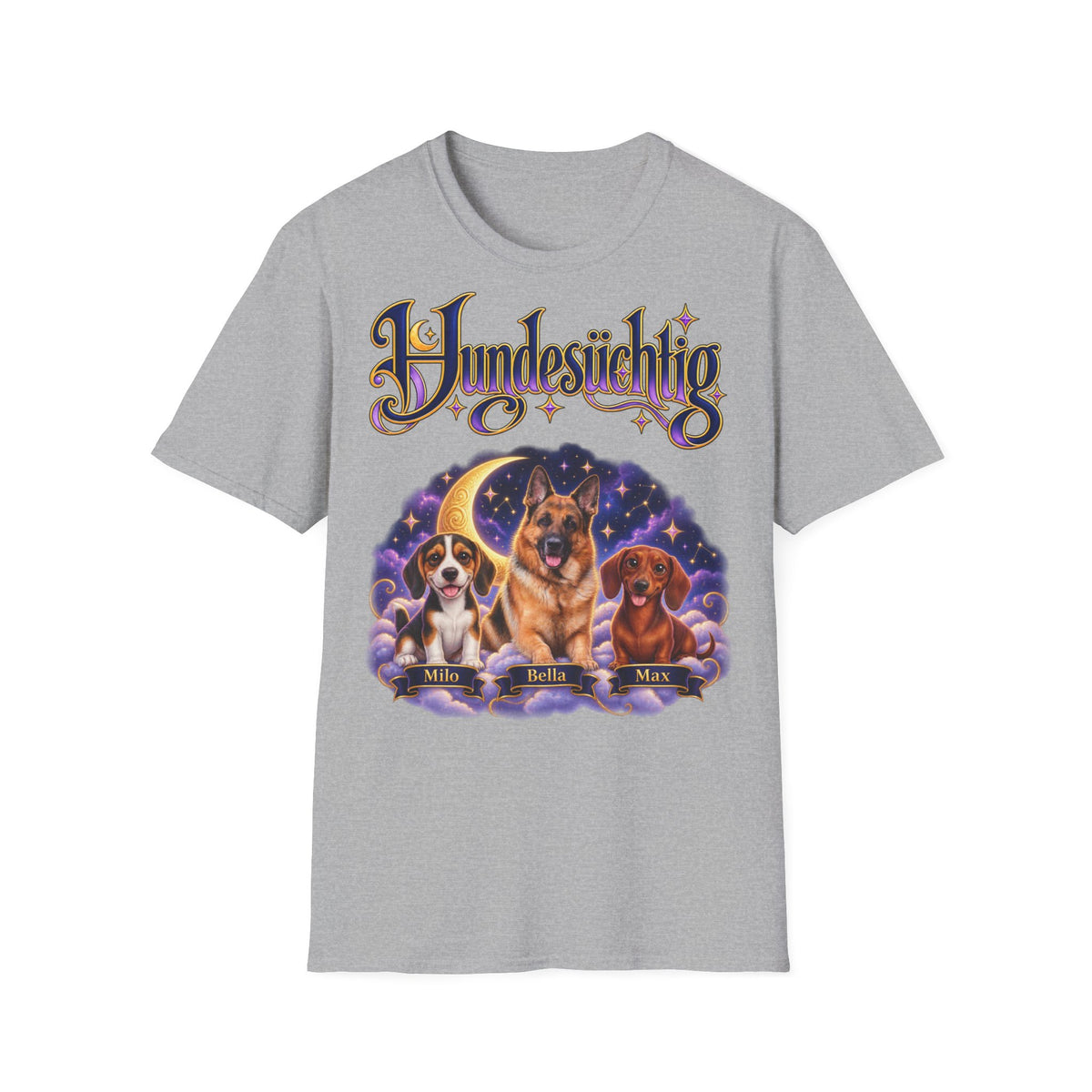 Personalisiertes T-Shirt mit Hunden – Hundesüchtig – Foto 7