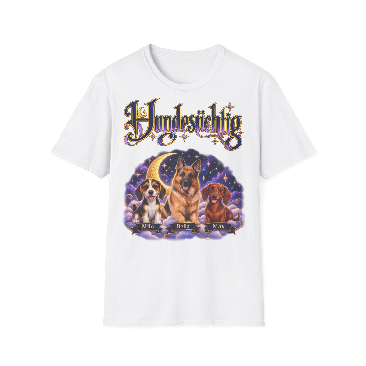 Personalisiertes T-Shirt mit Hunden – Hundesüchtig – Foto 10