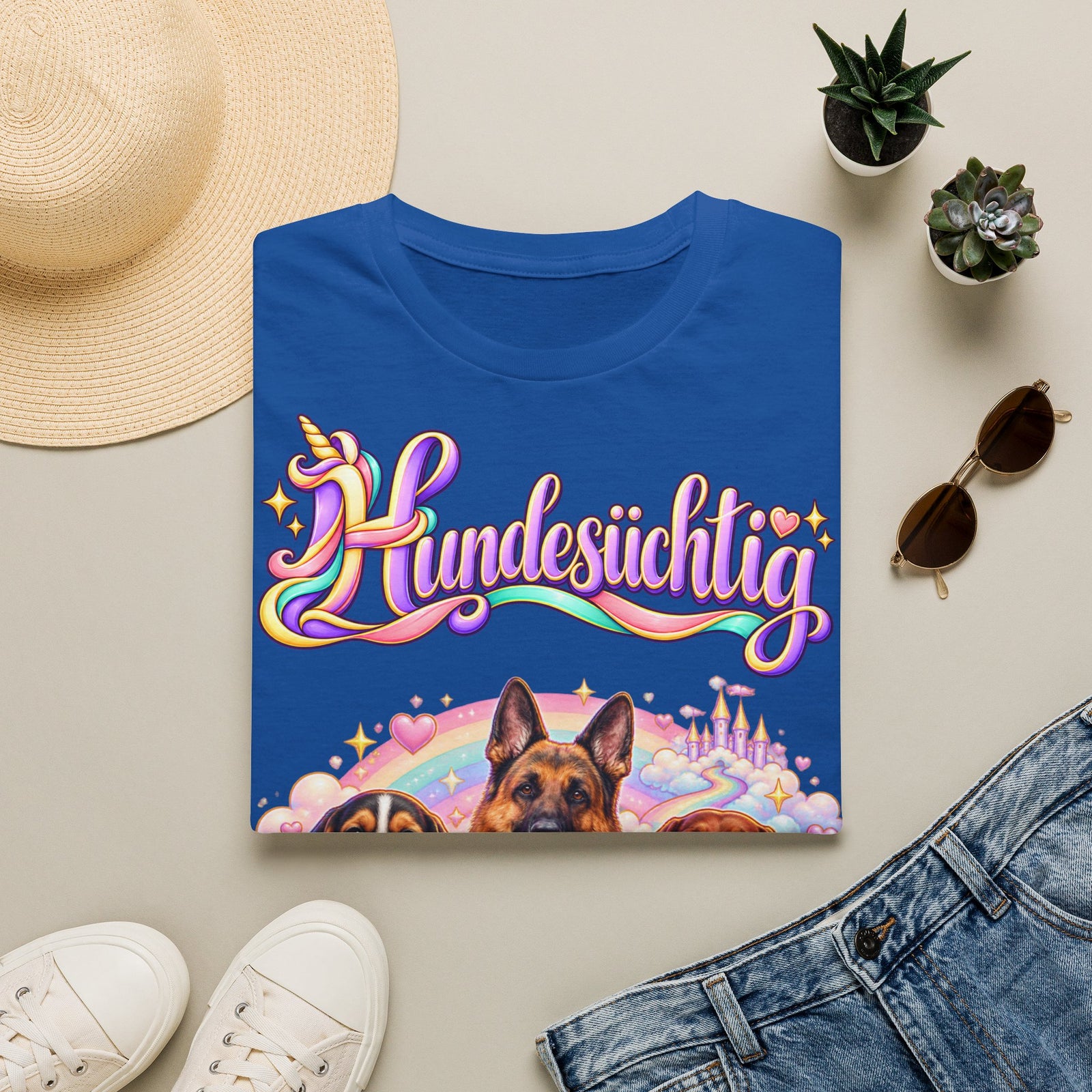 Personalisiertes lustiges T-Shirt – Hundesüchtig Einhorn – Foto 5