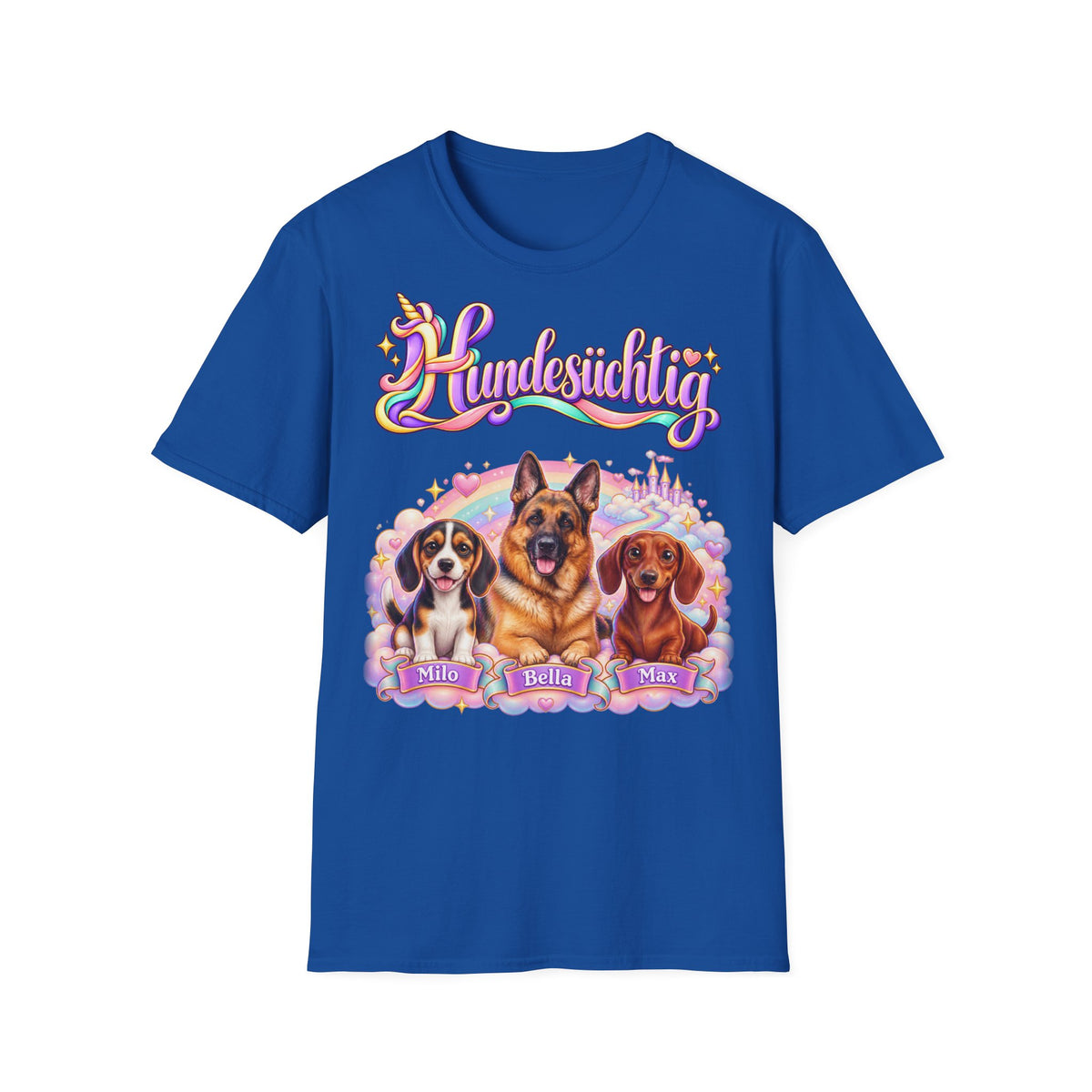 Personalisiertes lustiges T-Shirt – Hundesüchtig Einhorn – Foto 4