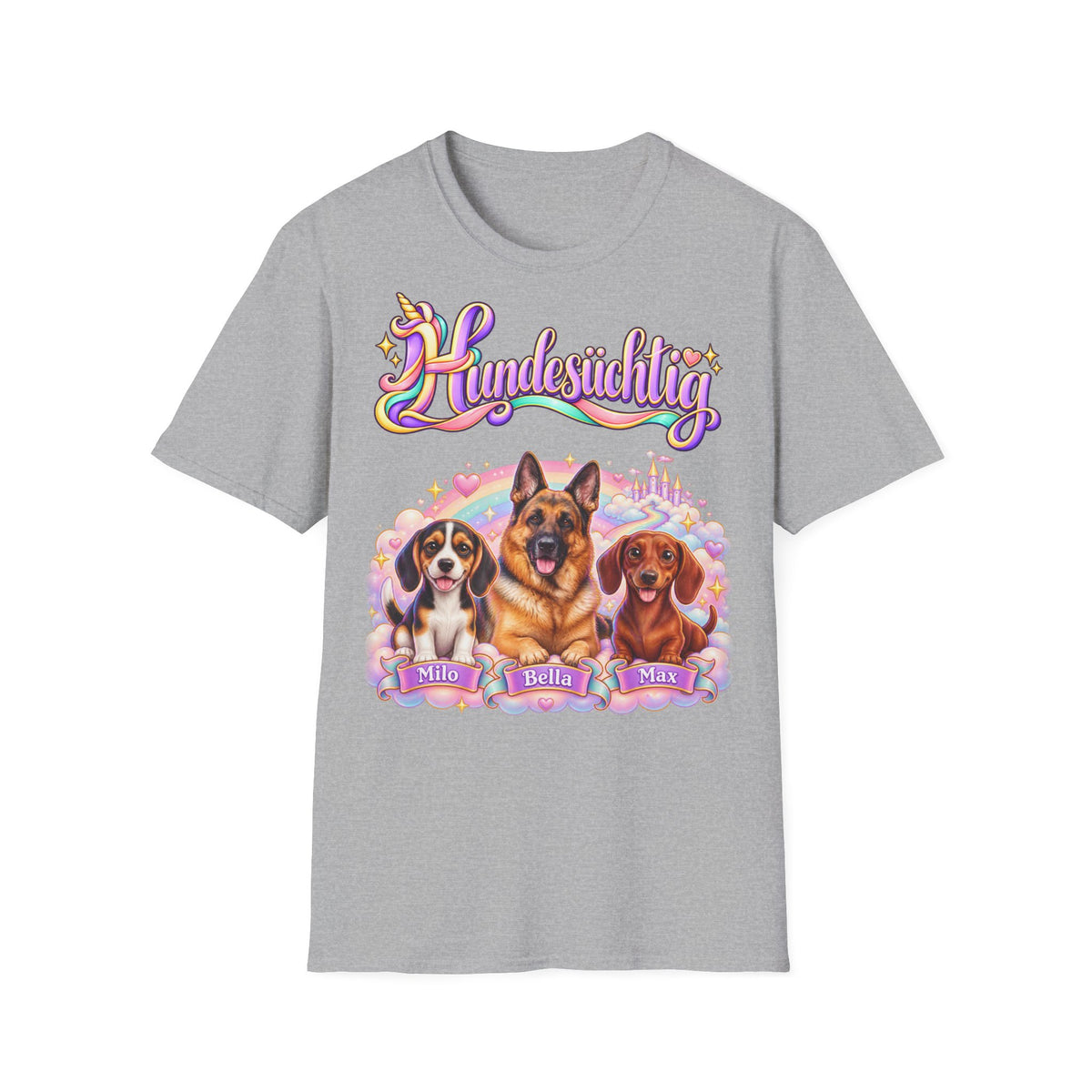 Personalisiertes lustiges T-Shirt – Hundesüchtig Einhorn – Foto 7