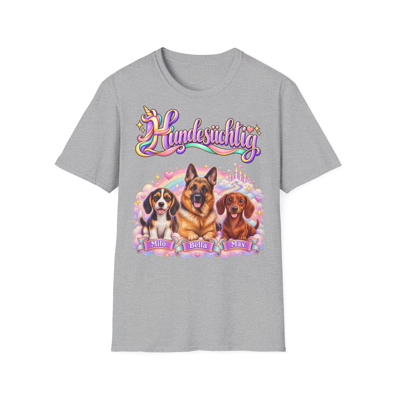 Personalisiertes lustiges T-Shirt – Hundesüchtig Einhorn – Foto 7