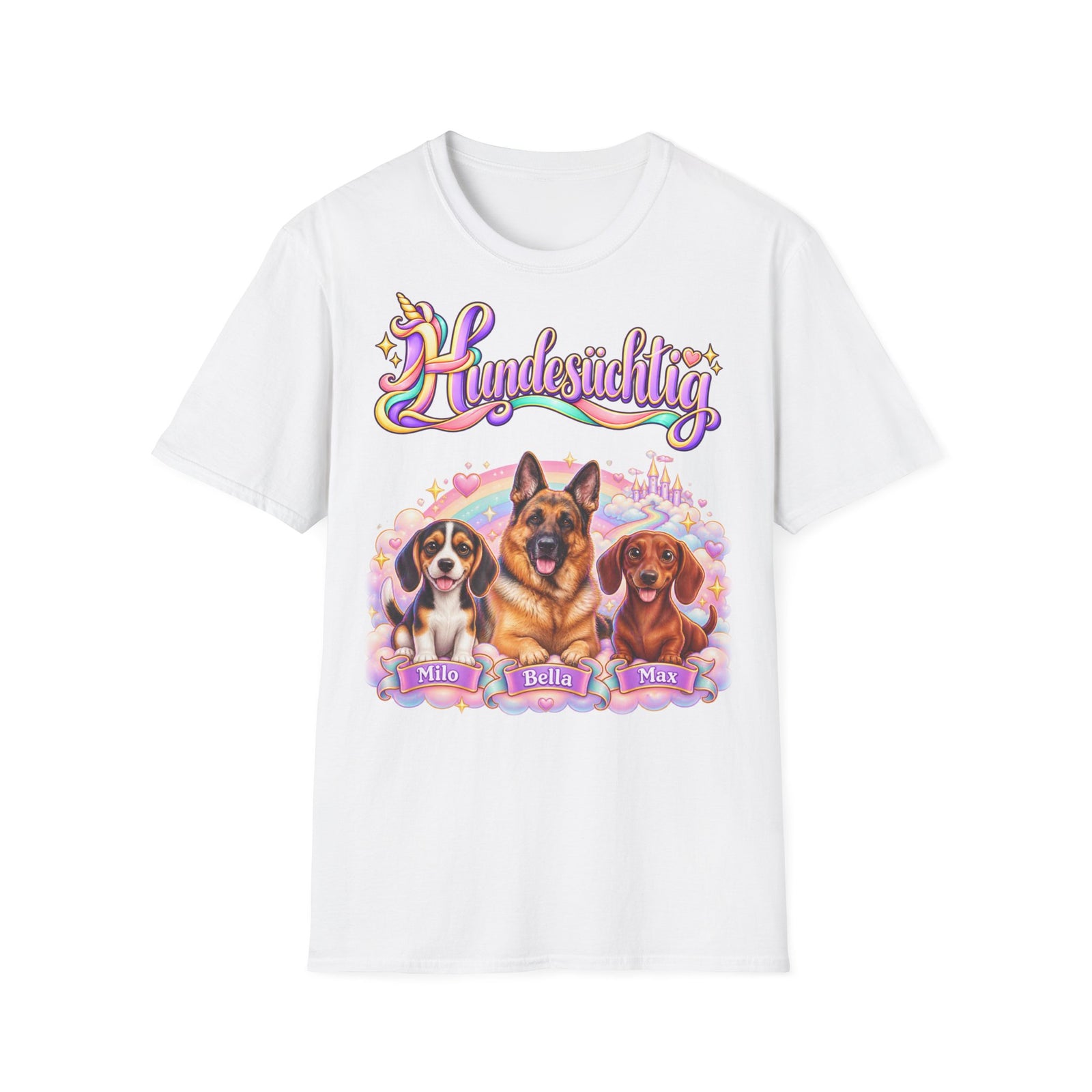 Personalisiertes lustiges T-Shirt – Hundesüchtig Einhorn – Foto 10
