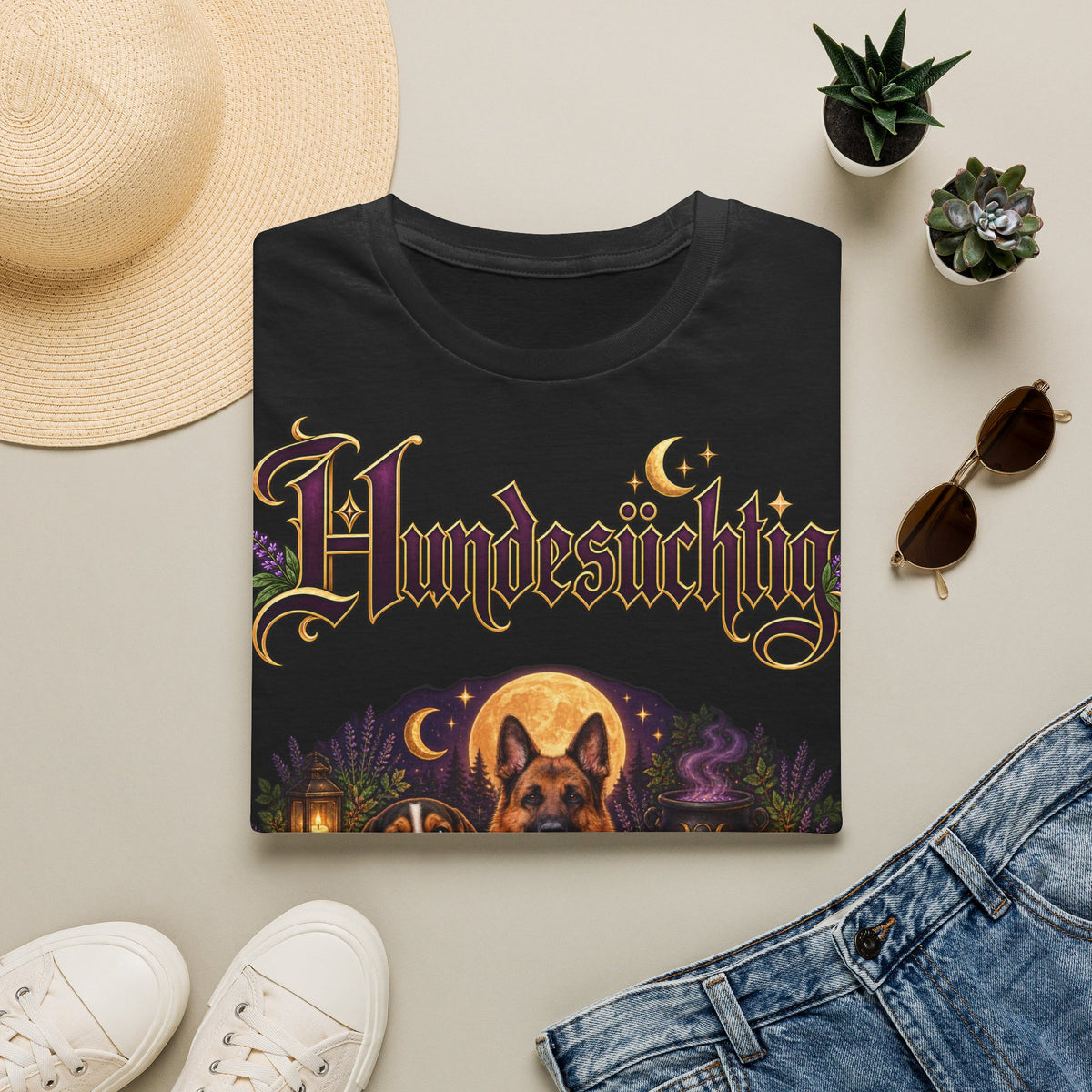Personalisiertes T-Shirt – Hundesüchtig Hexenmotiv – Foto 14