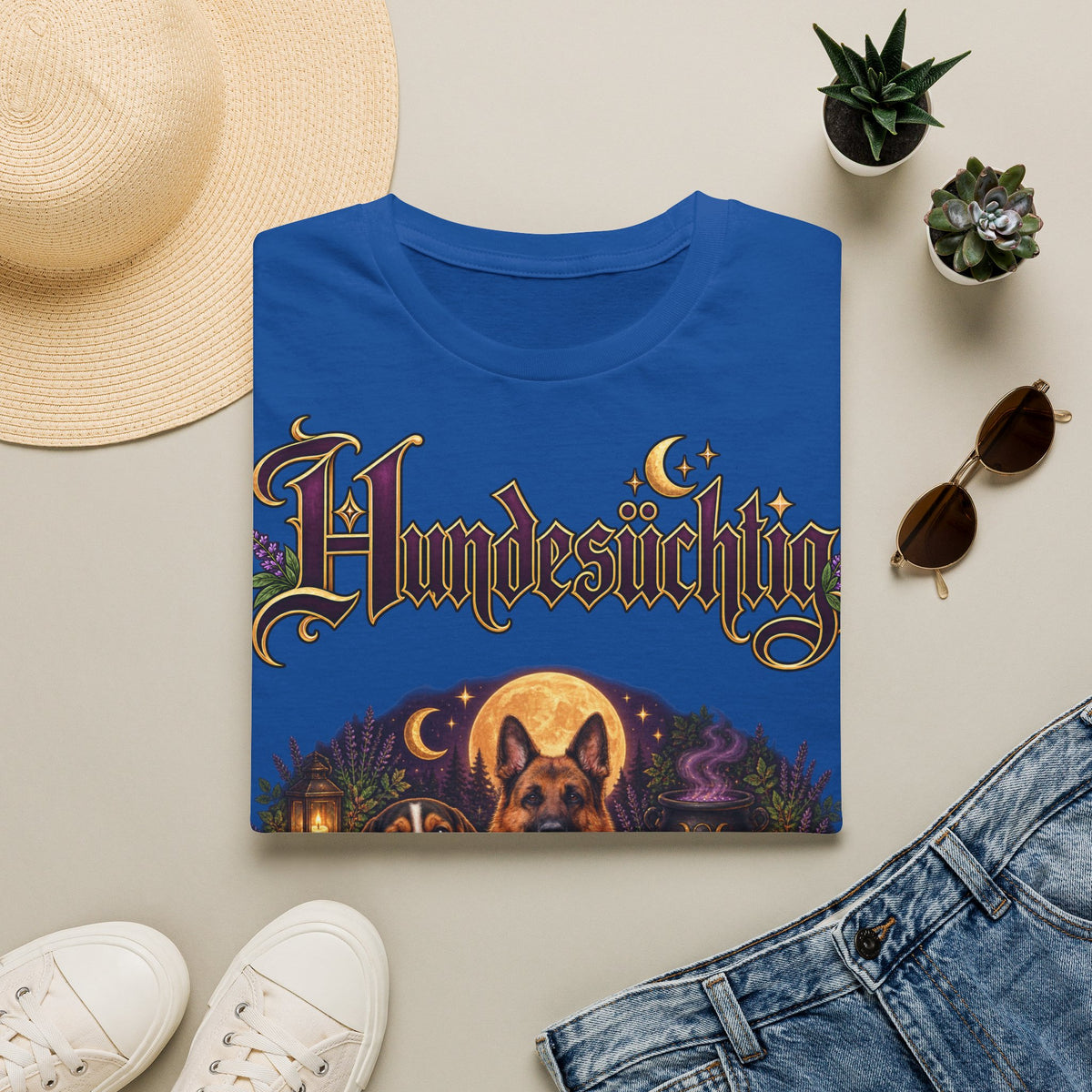 Personalisiertes T-Shirt – Hundesüchtig Hexenmotiv – Foto 5