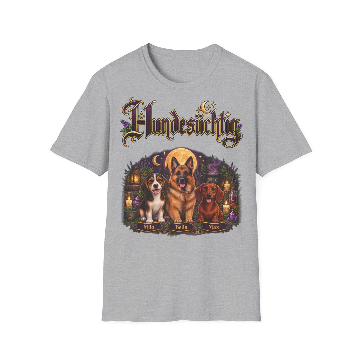 Personalisiertes T-Shirt – Hundesüchtig Hexenmotiv – Foto 7