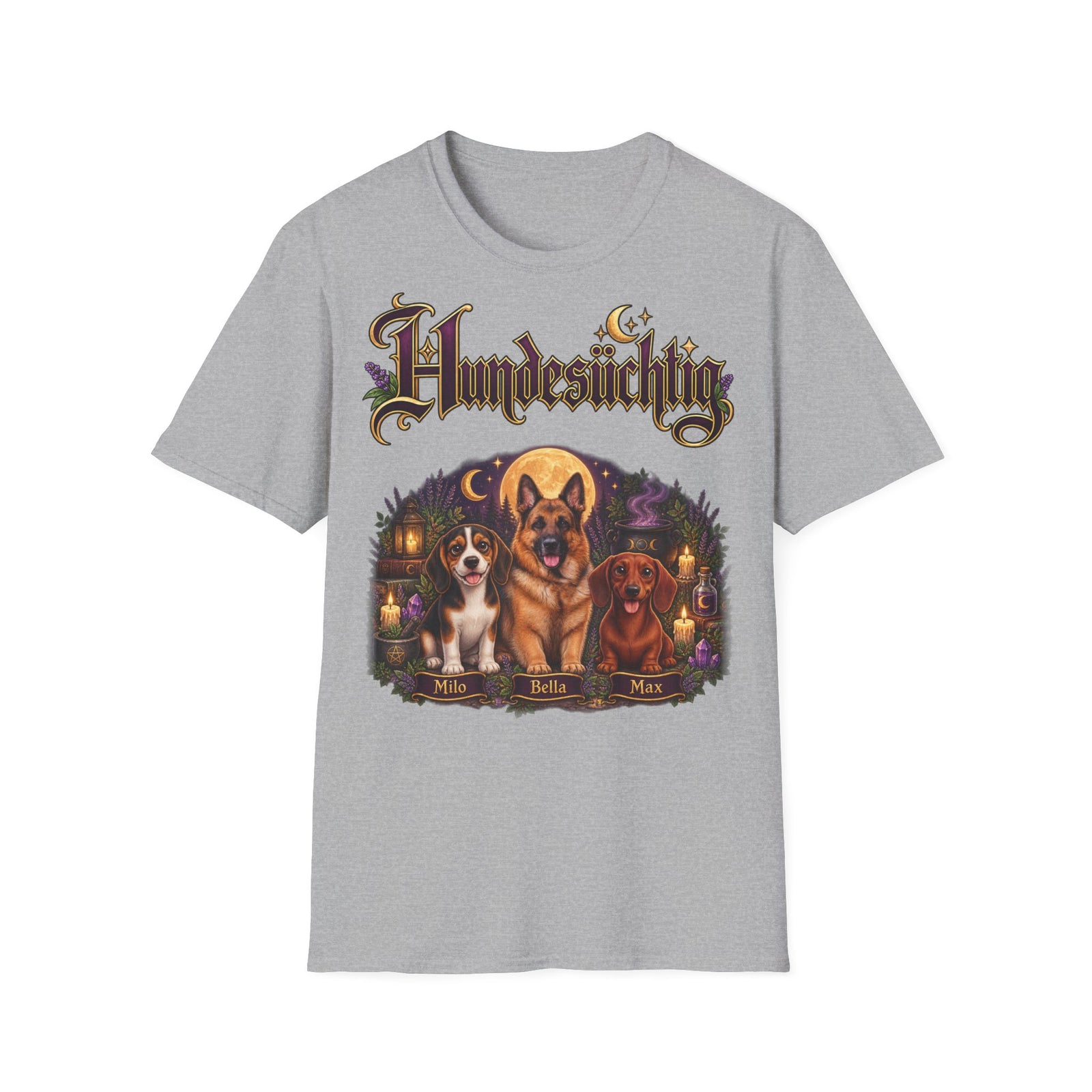 Personalisiertes T-Shirt – Hundesüchtig Hexenmotiv – Foto 7