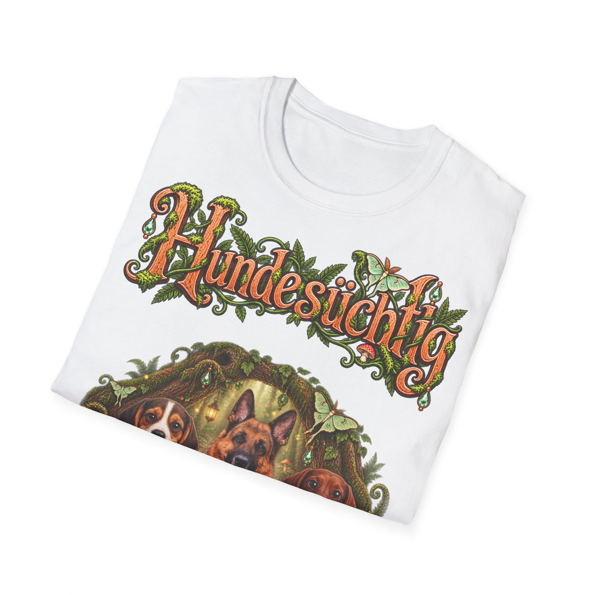 Personalisiertes T-Shirt mit Hunden – Hundesüchtig Zauberwald – Foto 12