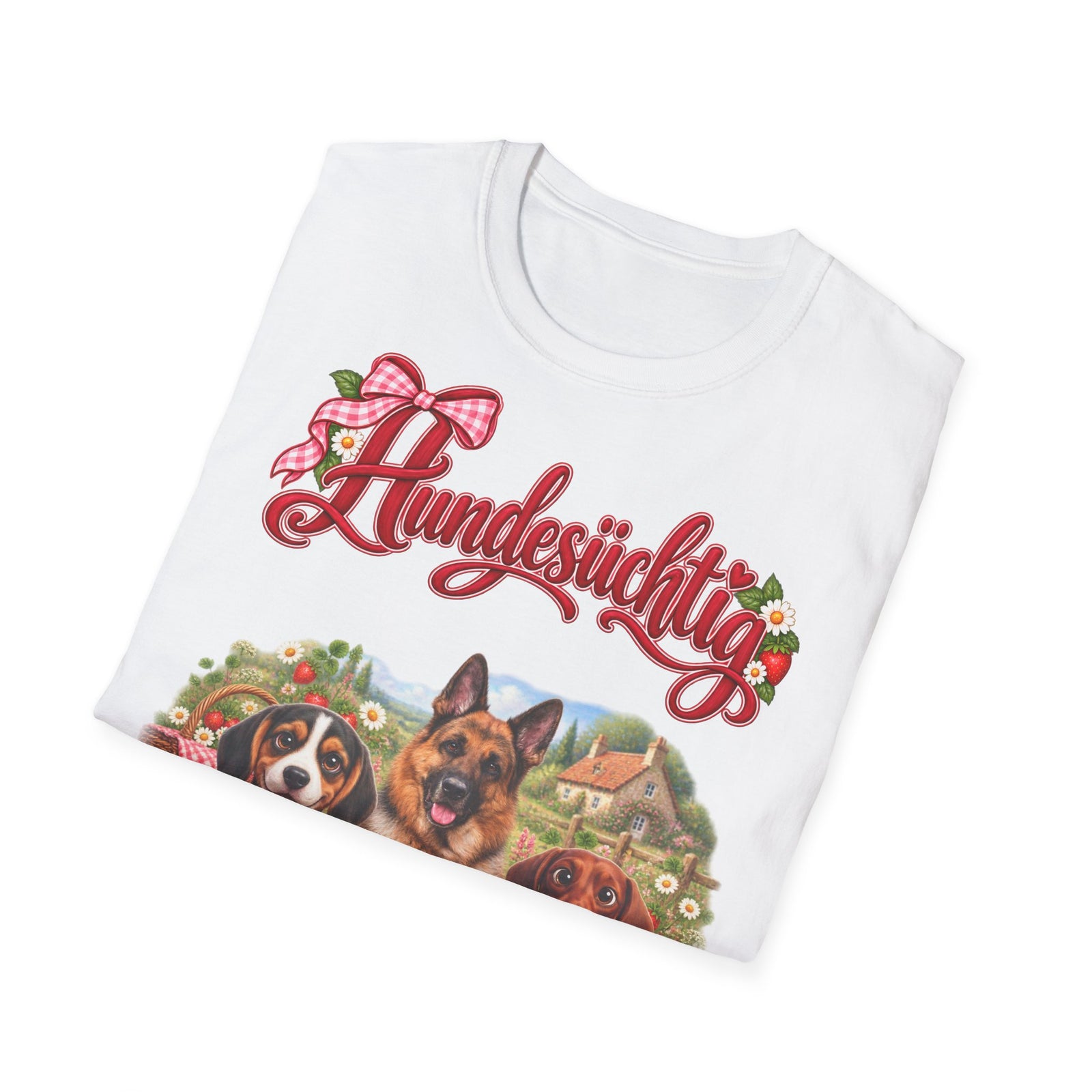 Personalisiertes T-Shirt – Hundesüchtig Erdbeer-Picknick – Foto 12