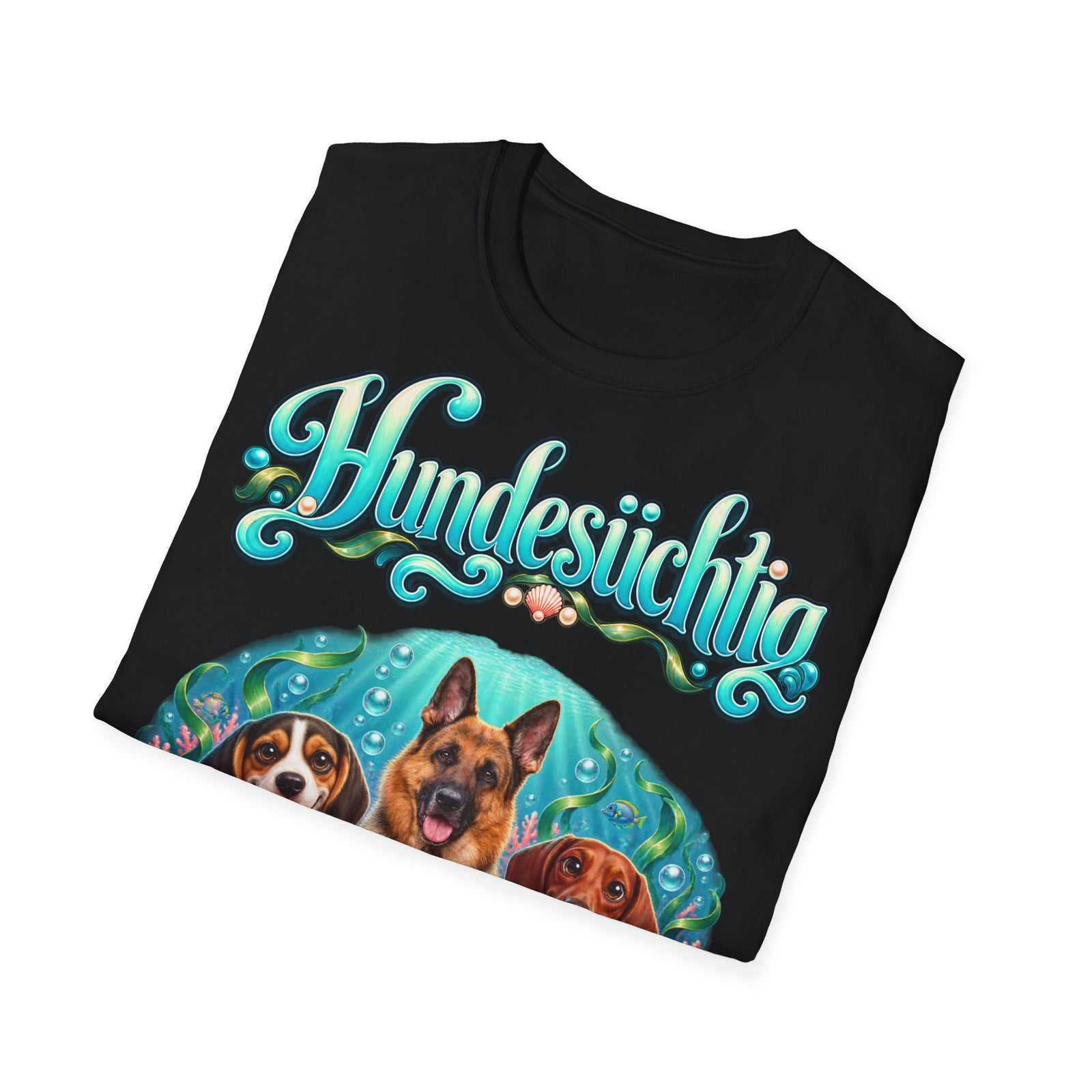 Personalisiertes T-Shirt mit Hunden – Hundesüchtig Unterwasser – Foto 15