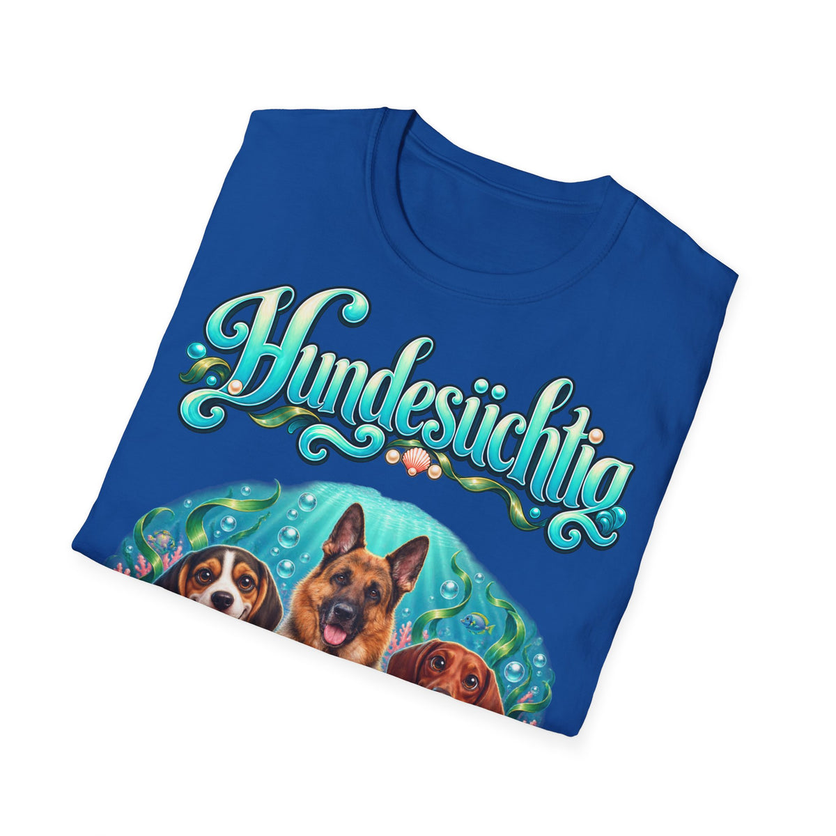 Personalisiertes T-Shirt mit Hunden – Hundesüchtig Unterwasser – Foto 6