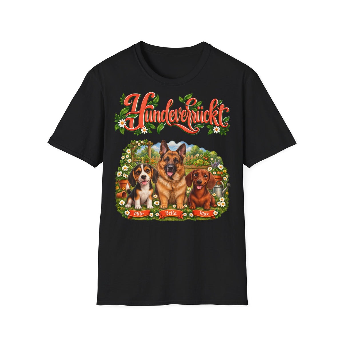 Personalisiertes Tshirt mit Hunden – Hundeverrückt – Foto 13