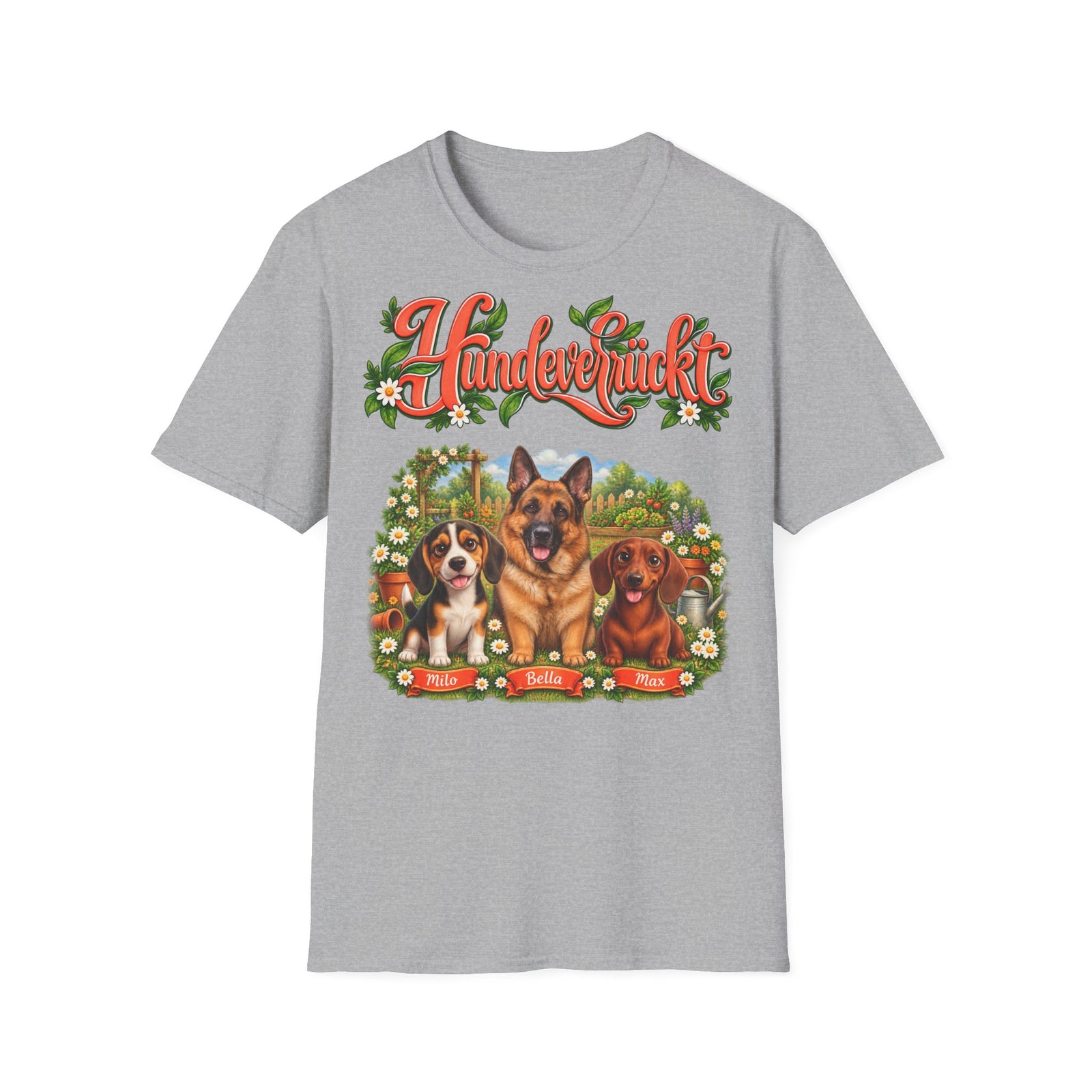 Personalisiertes Tshirt mit Hunden – Hundeverrückt – Foto 7