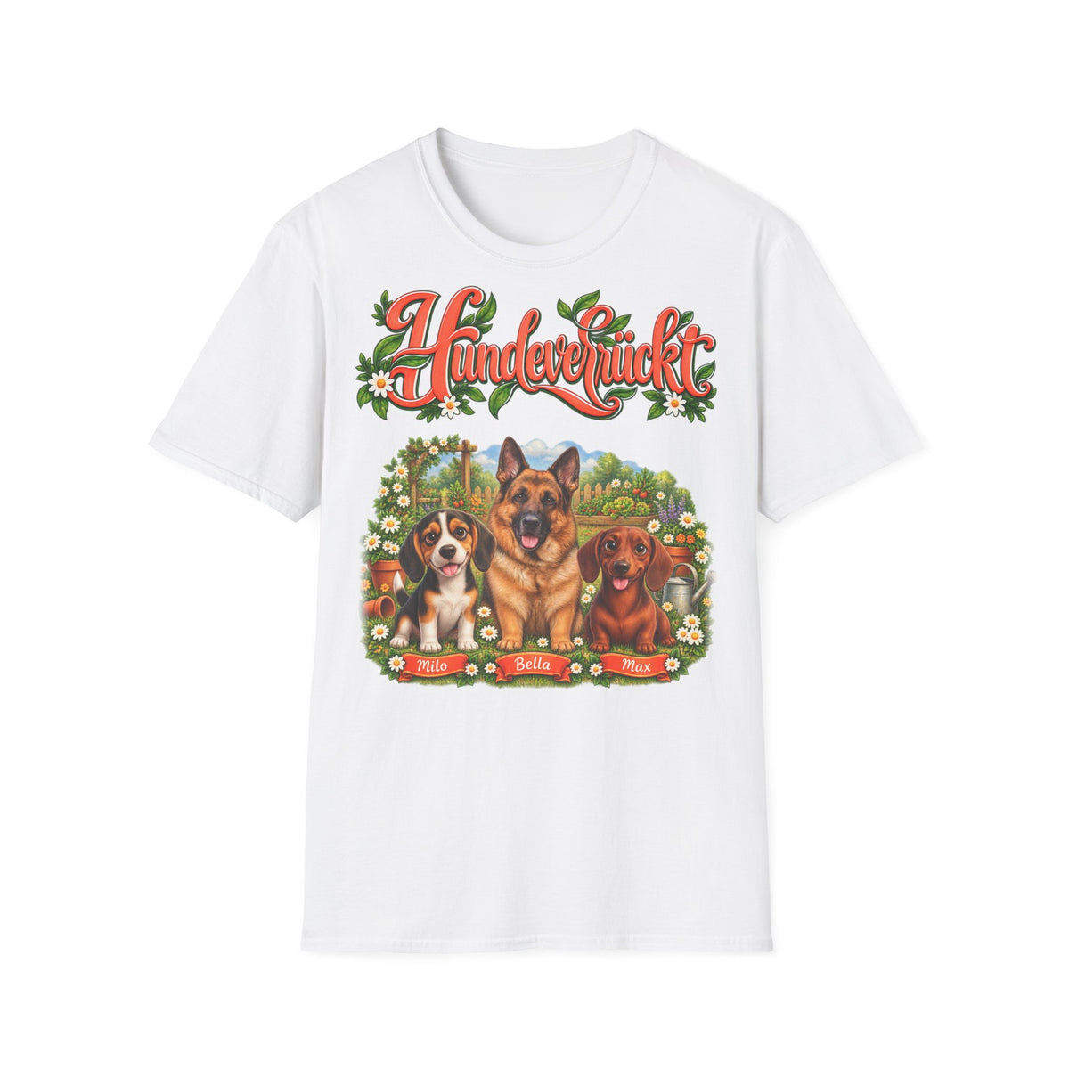 Personalisiertes Tshirt mit Hunden – Hundeverrückt – Foto 10