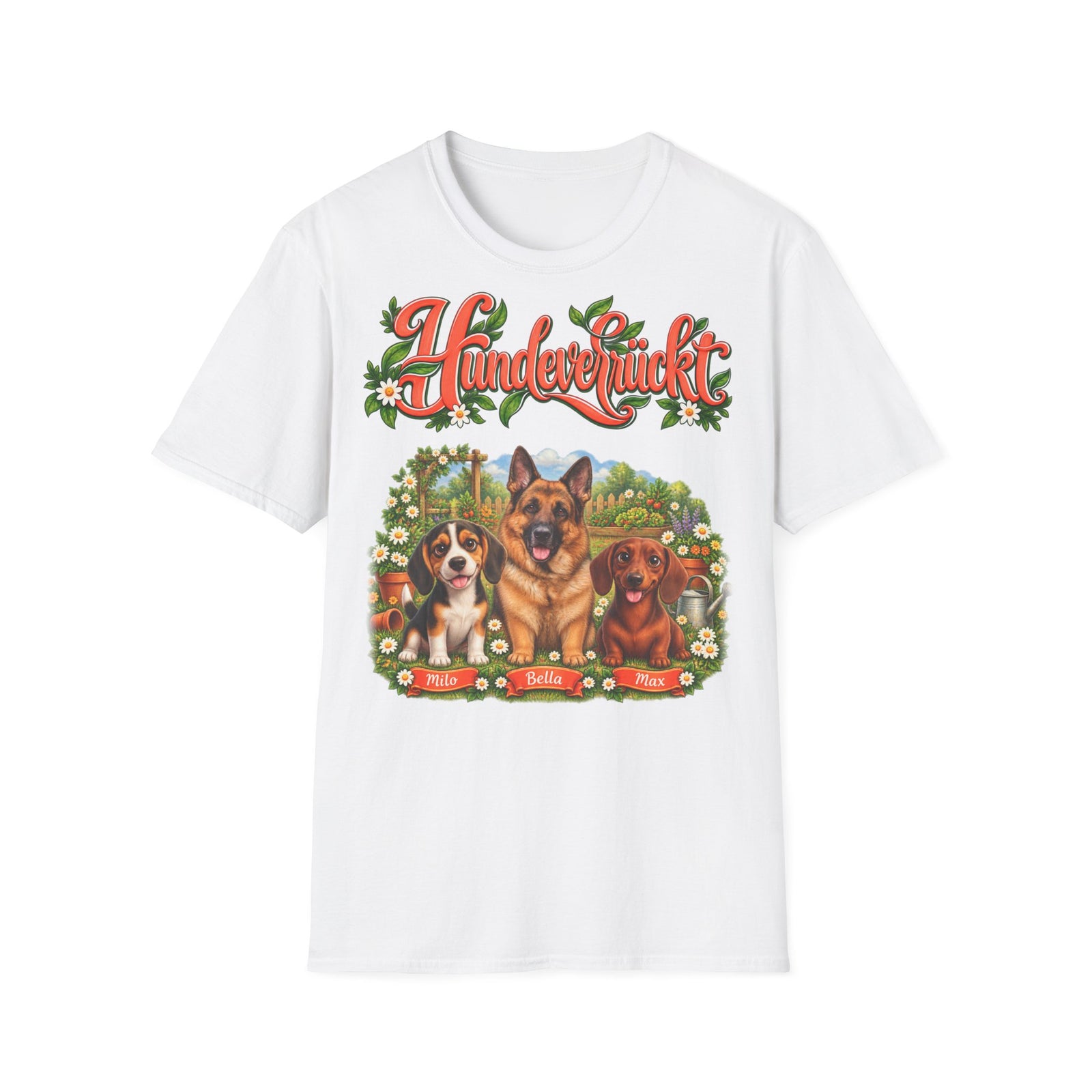 Personalisiertes Tshirt mit Hunden – Hundeverrückt – Foto 10