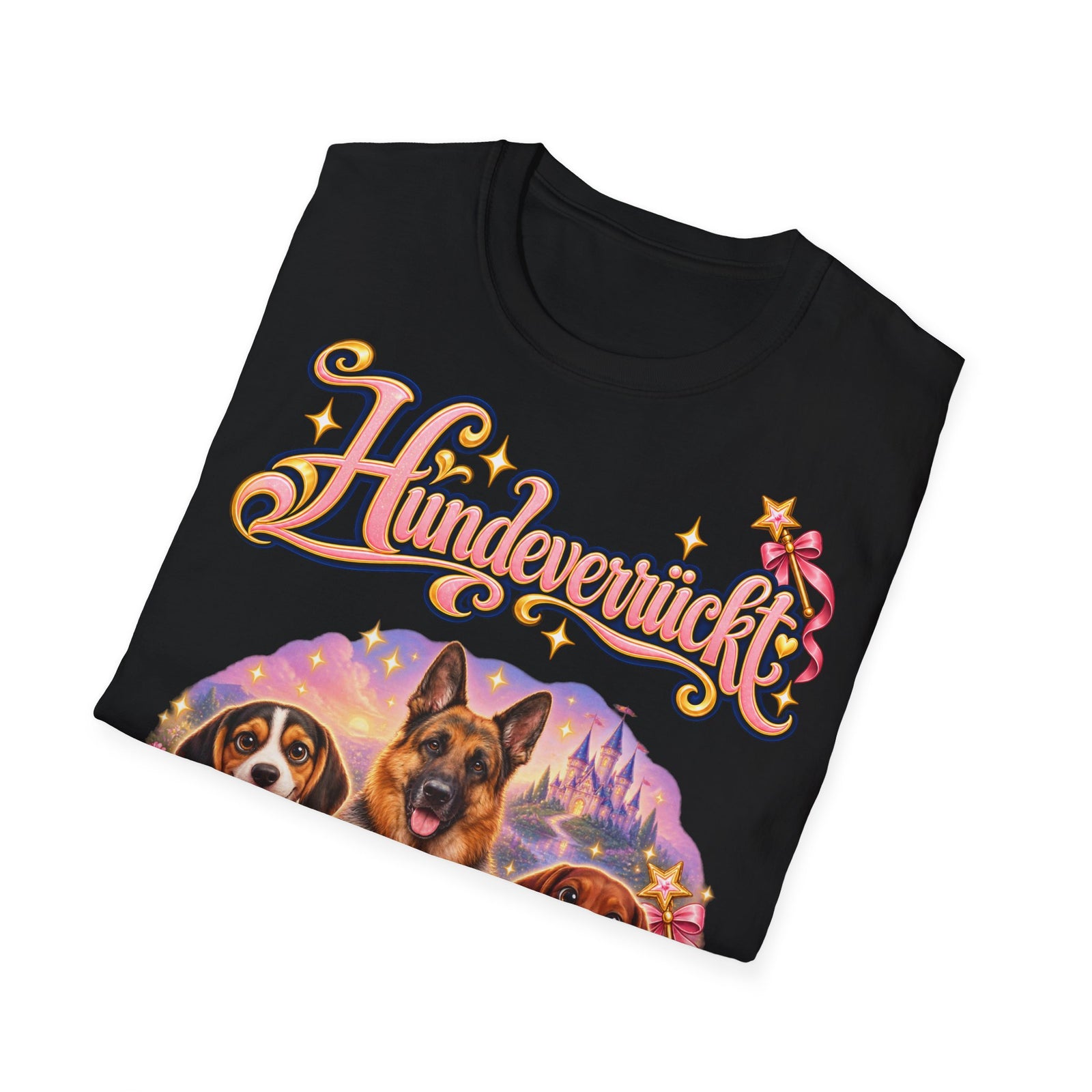 Personalisiertes T-Shirt mit Hunden – Hundeverrückt Märchenschloss – Foto 15