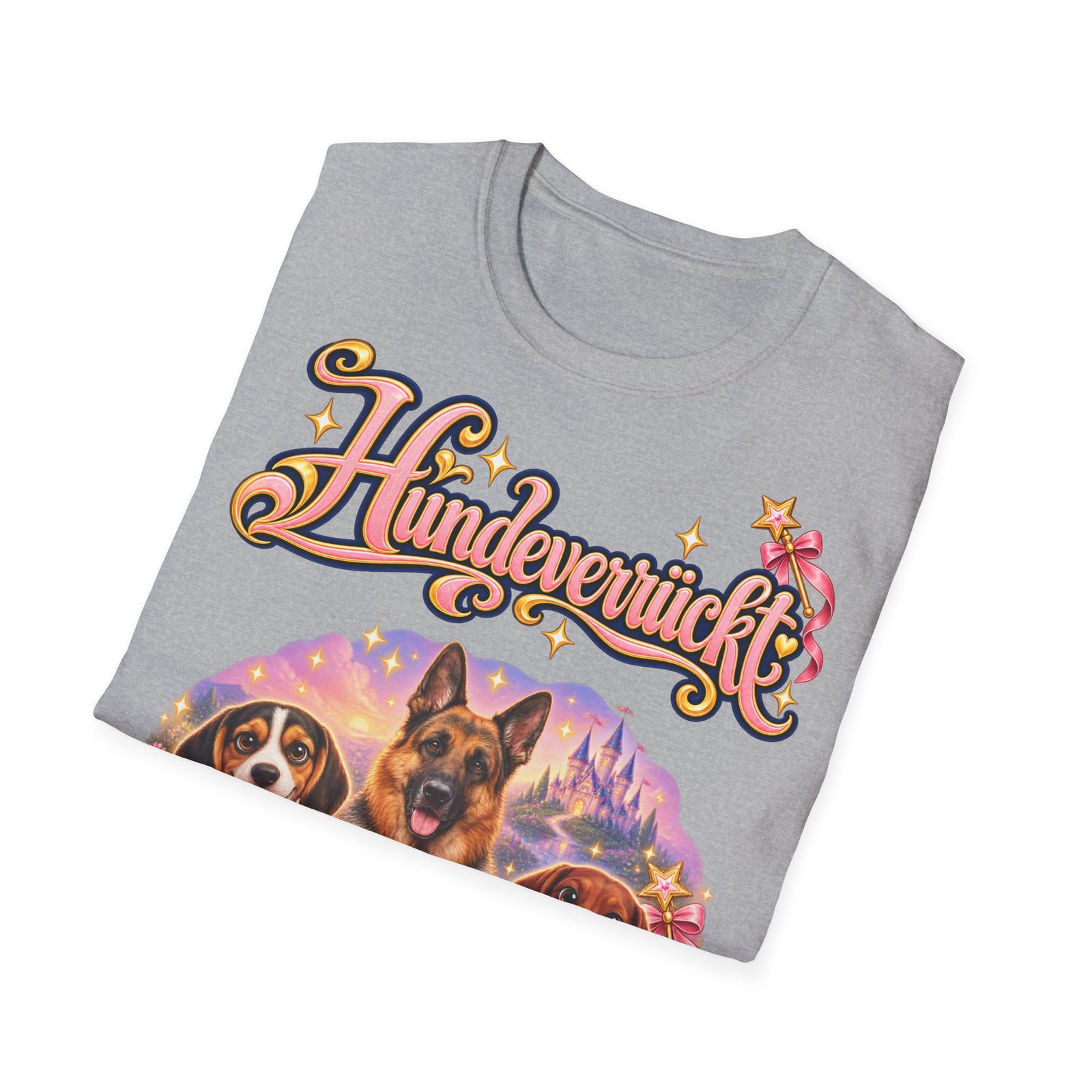Personalisiertes T-Shirt mit Hunden – Hundeverrückt Märchenschloss – Foto 9