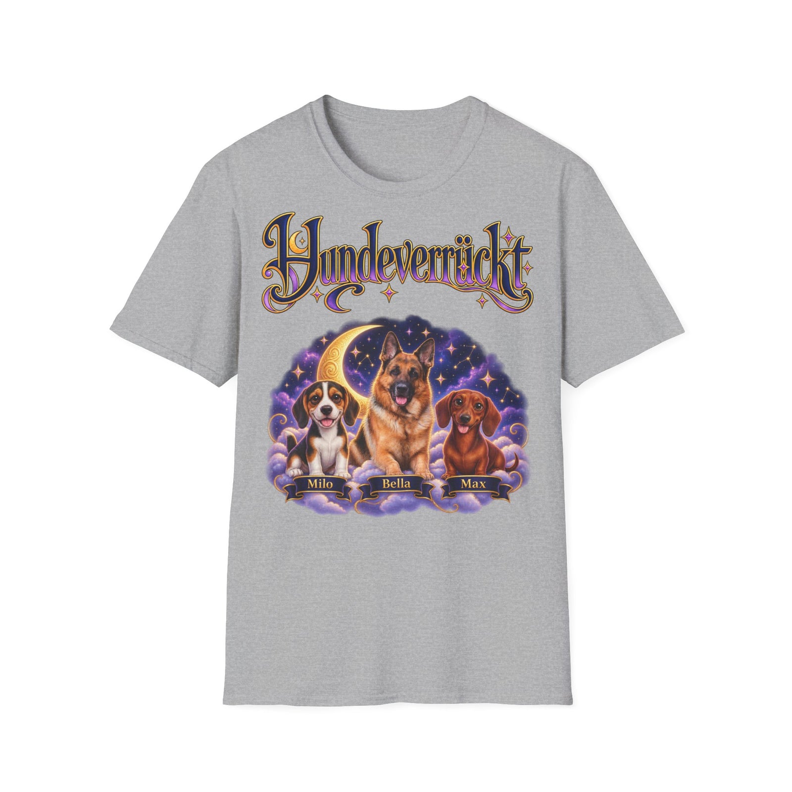 Personalisiertes T-Shirt – Hundeverrückt Sternenhimmel – Foto 7